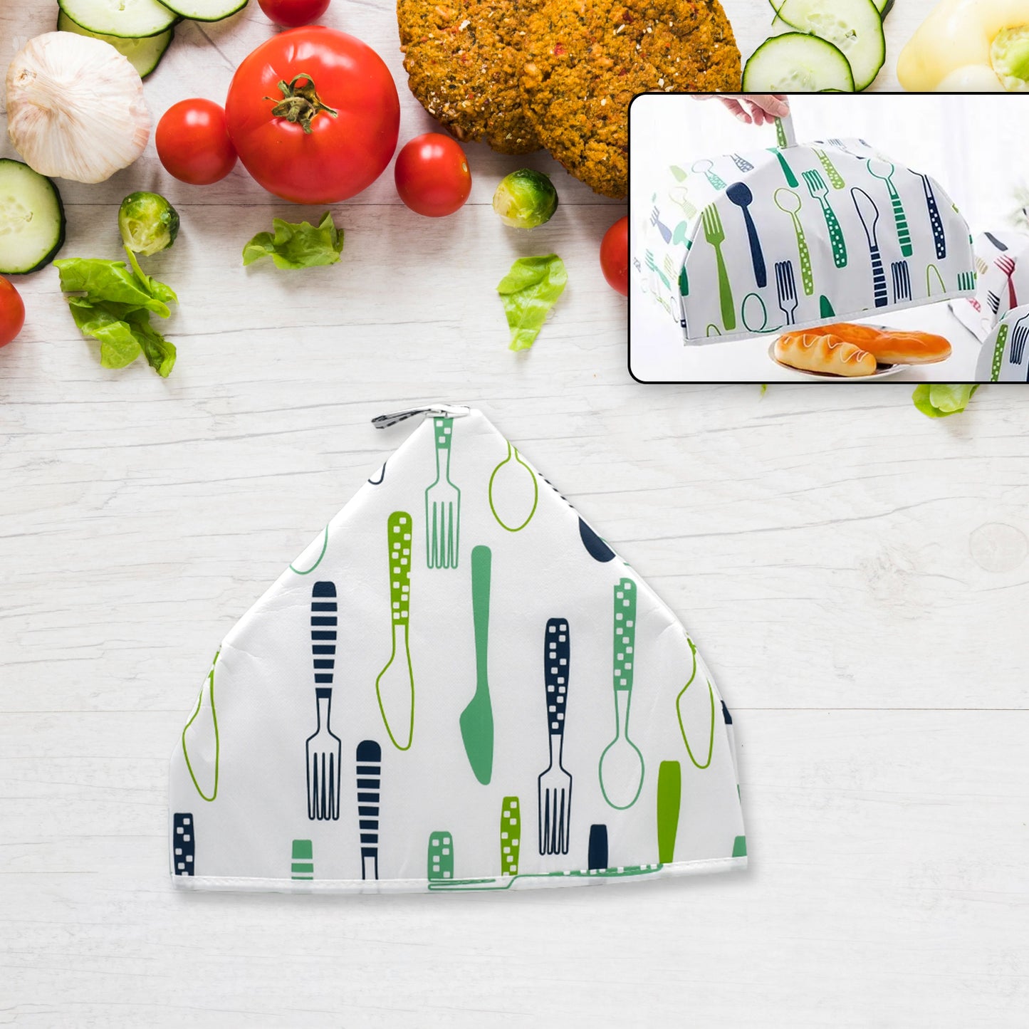 Foldable Food Covers Anti-dust Heat Preservation Anti Fly Mosquito Kitchen Lid Foldable Cover For Hot Food Food Dish Insulation Cover Food Warmer Cover For Kitchen Picnic - Happy Price - Image 5