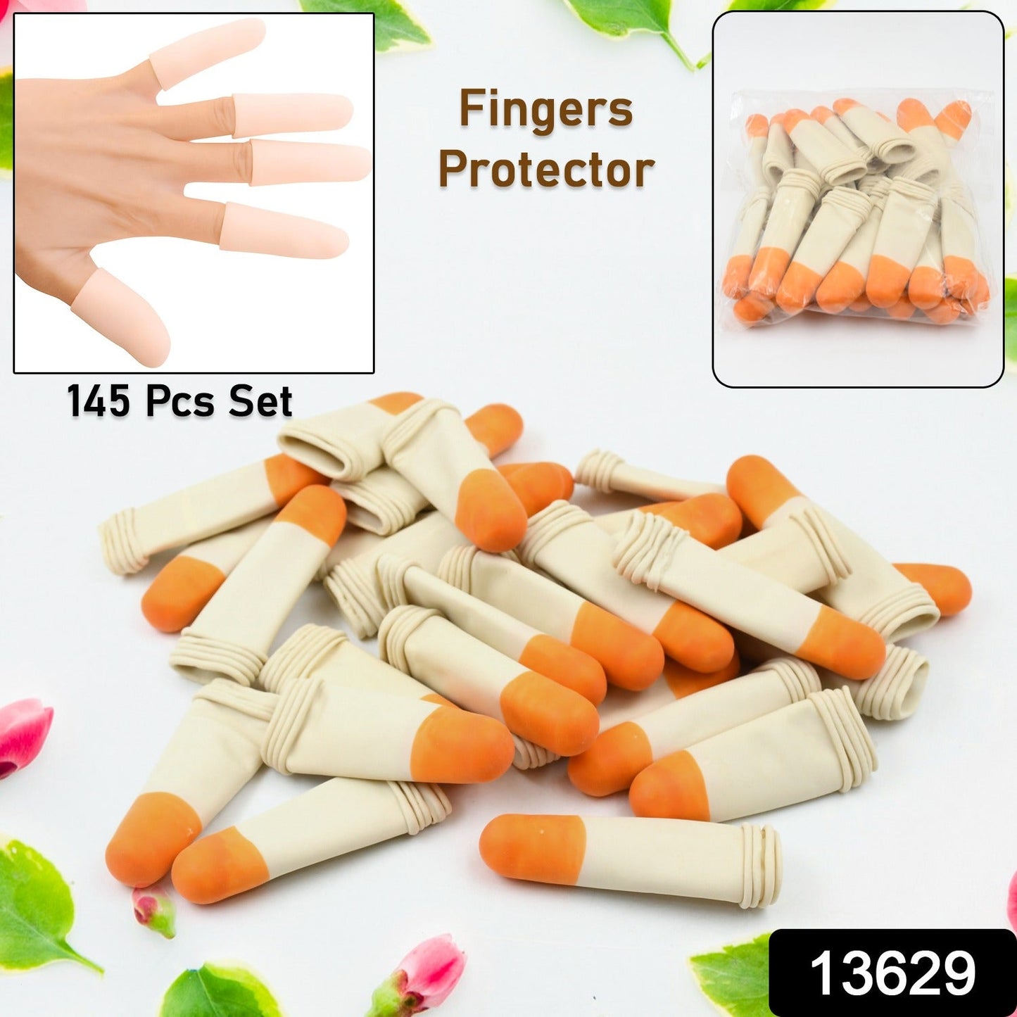 Finger Caps Silicone Finger Protectors Sleeves (Finger Cots  145 Pcs Set Approx) - Happy Price - Image 2