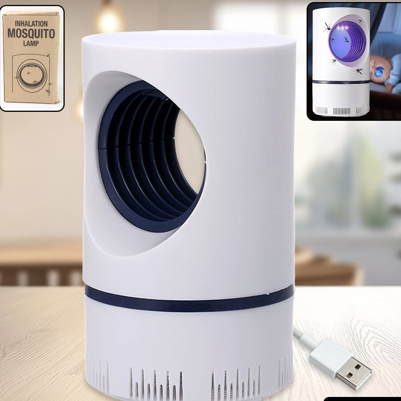 Electronic Led Mosquito Killer Lamps Machine For Home Insect Killer Electric Powered Machine Eco-friendly Baby Freezer Household Bin Display Rack - Happy Price - Image 1