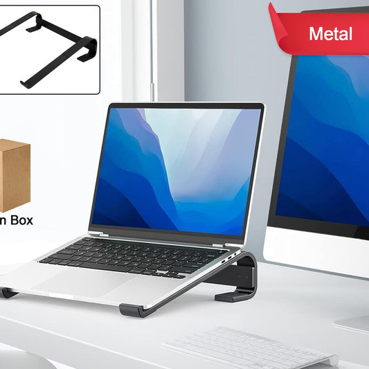 Fixed Metal Laptop Stand for Desk - 25 x 26 cm - Happy Price - Image 1