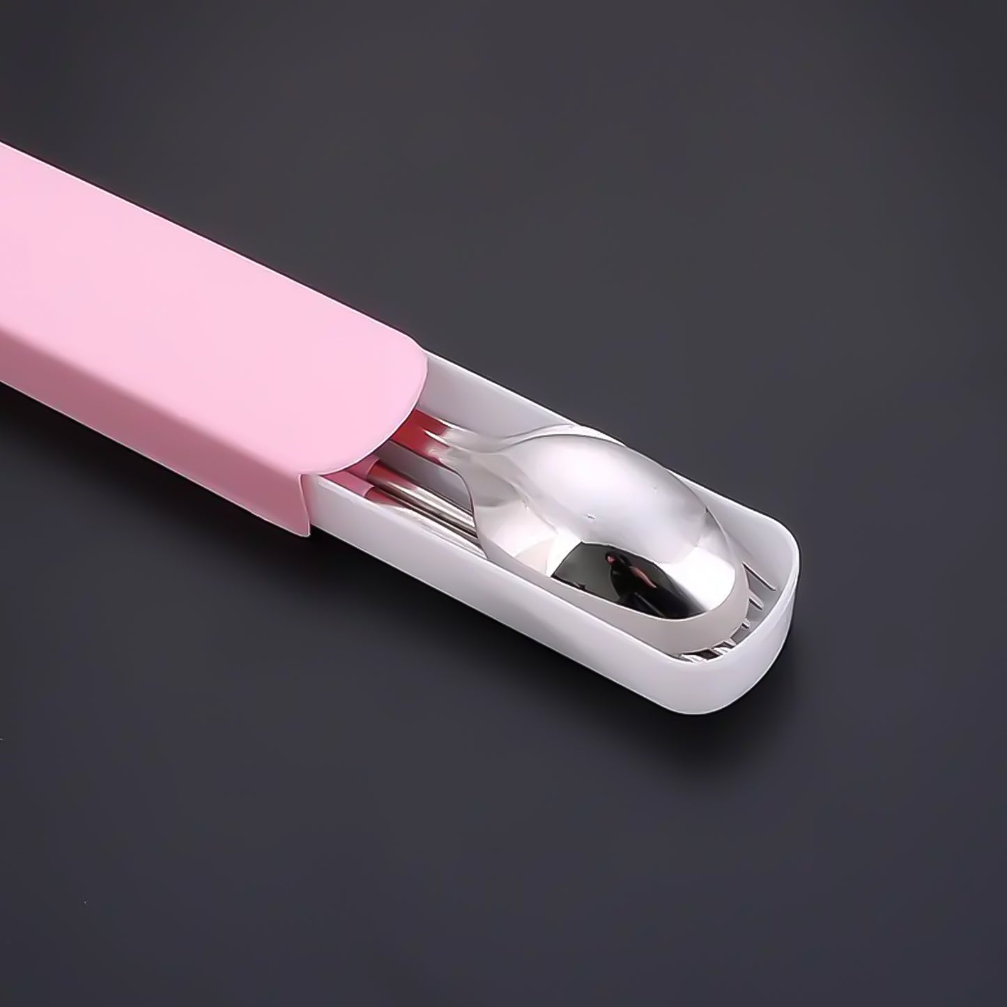 Portable Utensils Travel Camping Cutlery Set 4 Pc With Case - Happy Price - Image 3