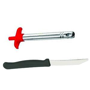 Stainless Steel Electronic Gas Lighter And Knife (2 In 1) - Happy Price - Image 1