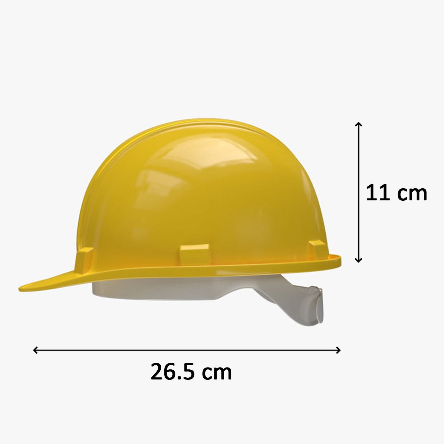 Yellow Plastic Hard Hat Construction Cap (1pc Only) - Happy Price - Image 6