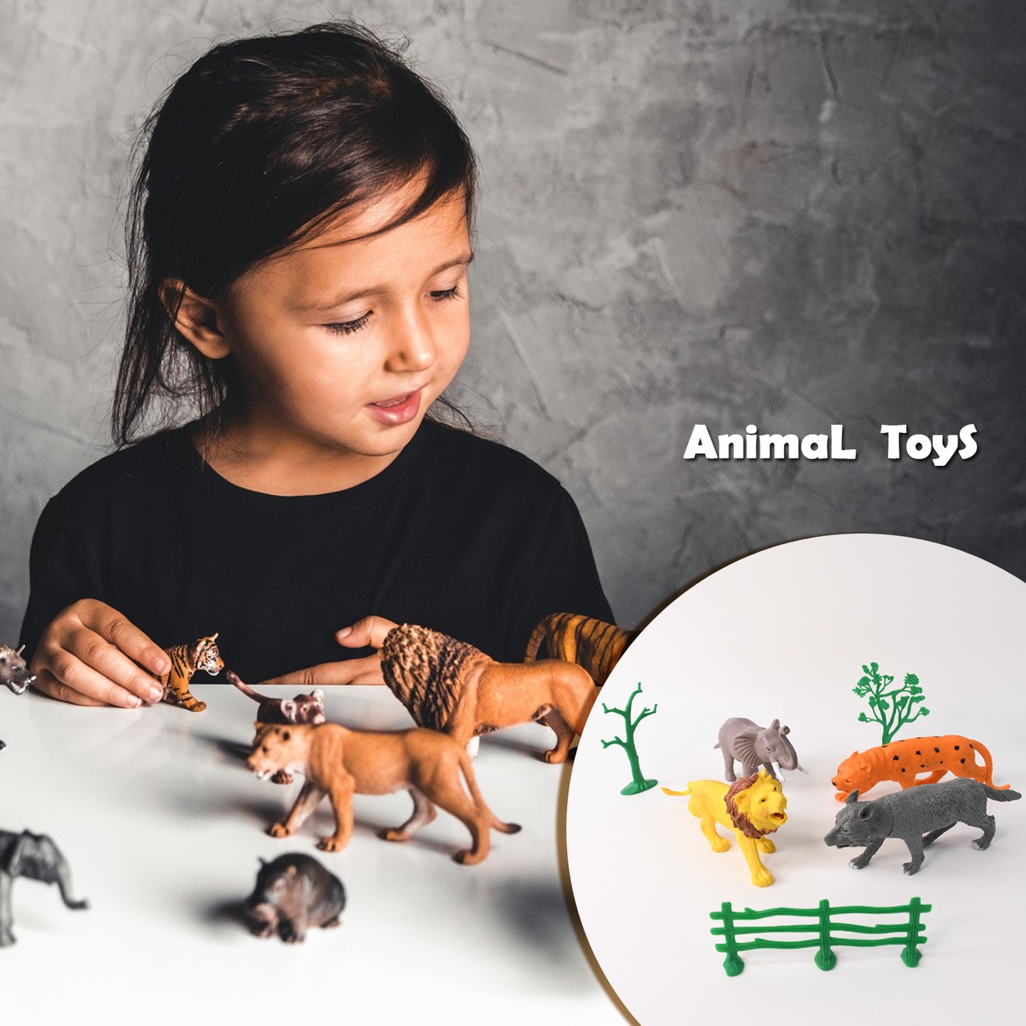 Ttg Small Wild Animal Toy Set For Kids (Pack Of 4 Animals) - Happy Price - Image 5
