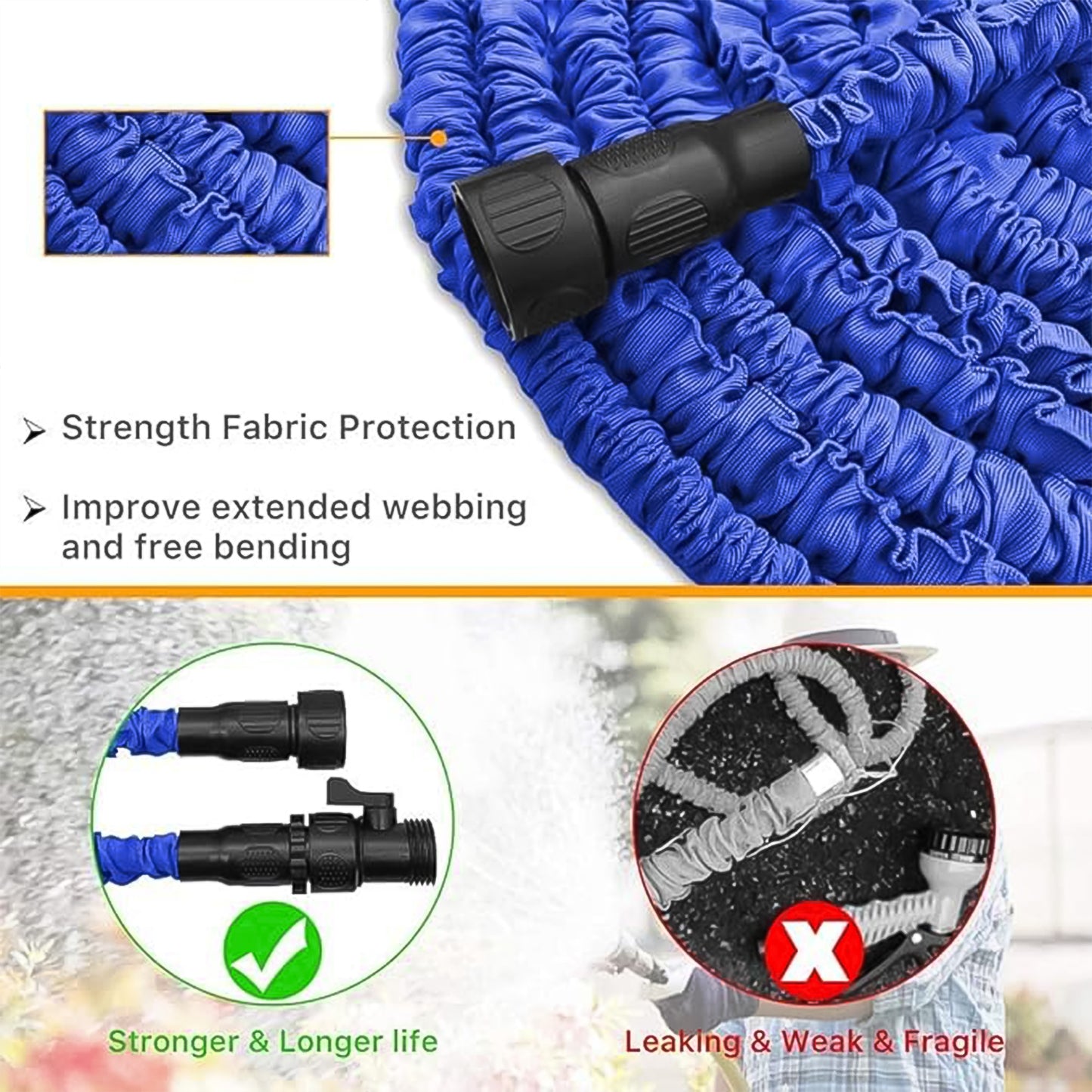 Expandable Magic Garden Hose With Spray Gun Approx 4 Metre Pipe (1 Set  Mix Color) - Happy Price - Image 5