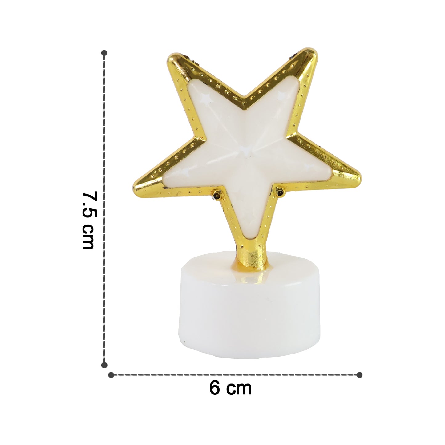 Set of 4 Star Shaped Flameless LED Candles for Festive Decor - Happy Price - Image 6