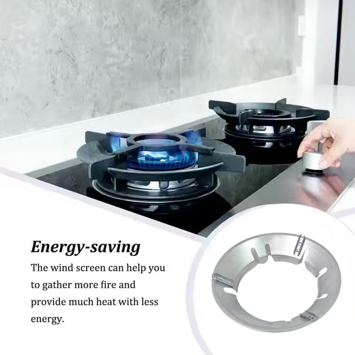 Gas Stove Burner Cover  Stand (221 Gm  1 Pc) - Happy Price - Image 3