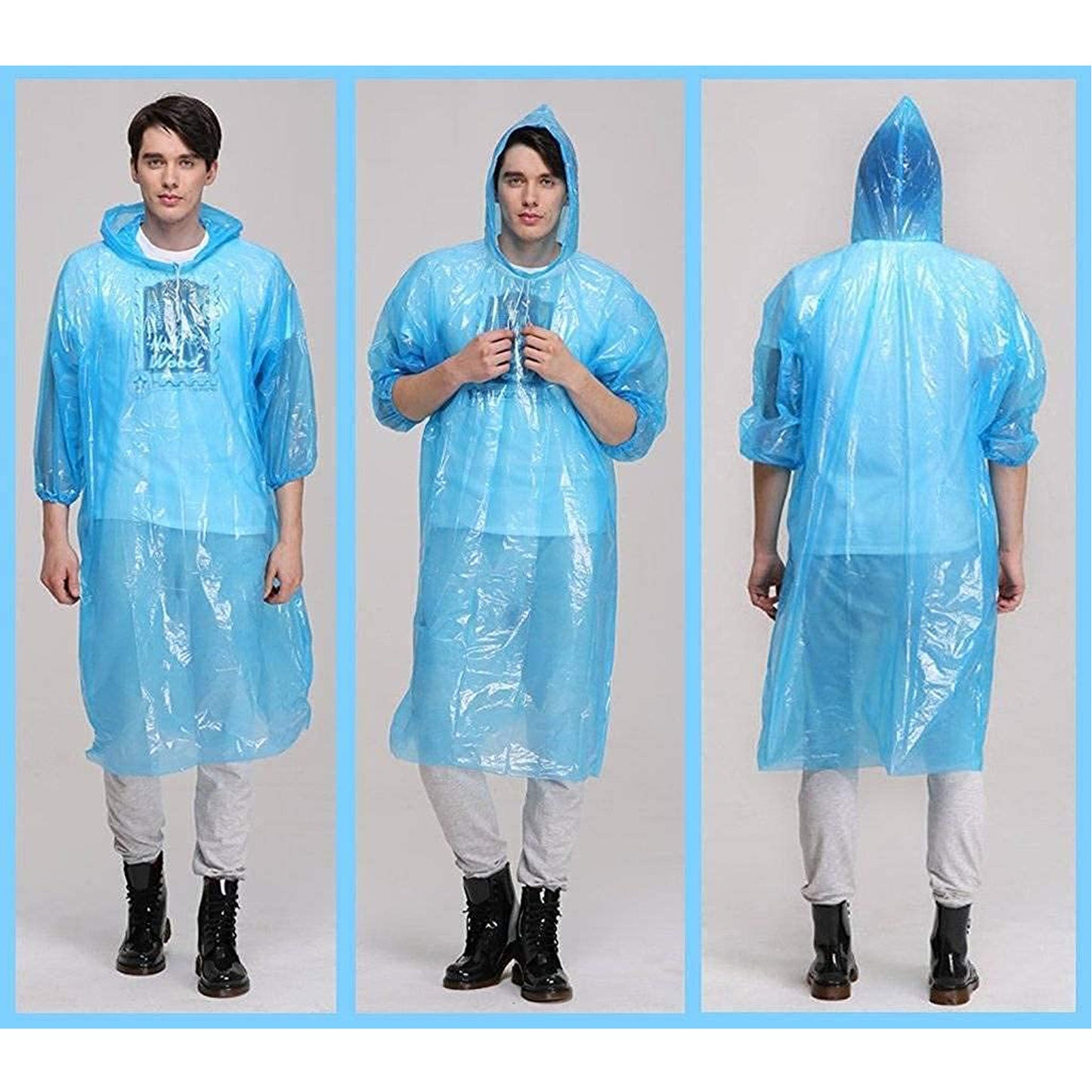 a Easy To Carry Emergency Waterproof Rain Coat Pouch - Happy Price - Image 5