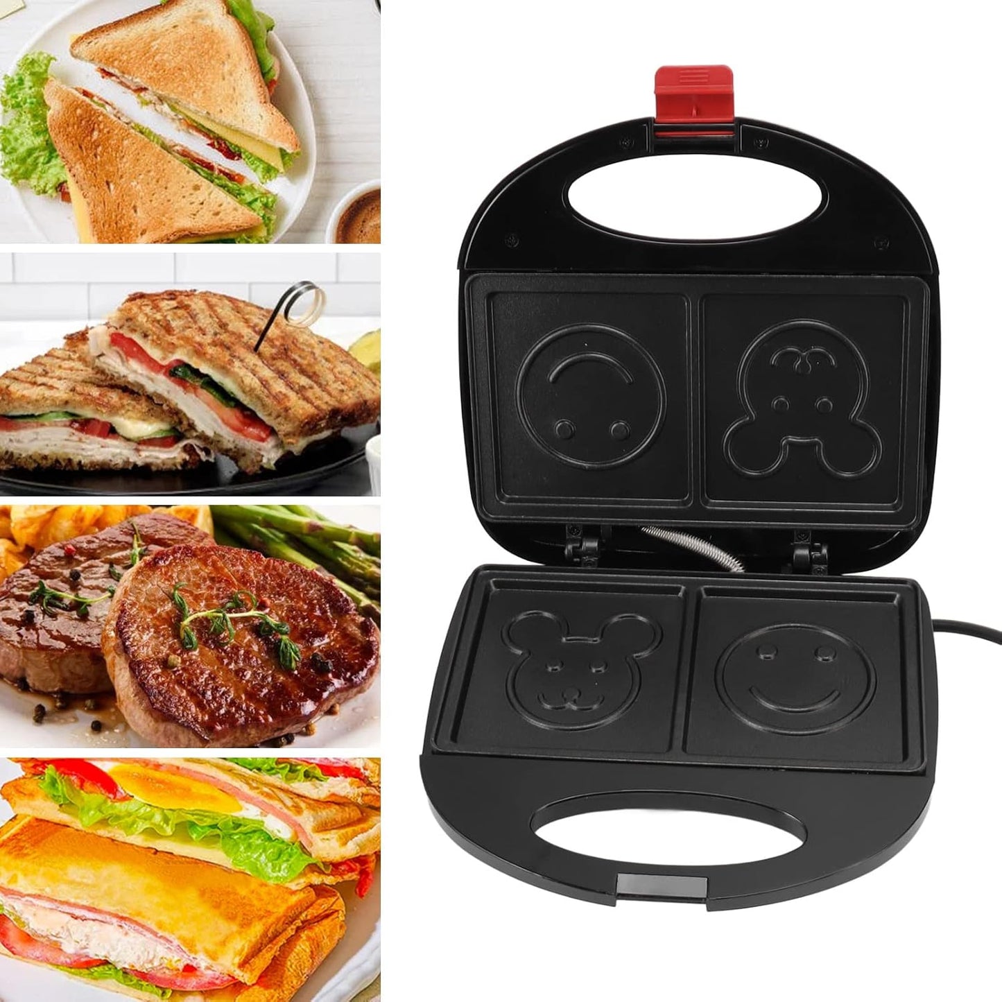 Double Sided Heating 750w Electric Sandwich Maker (1 Pc) - Happy Price - Image 3