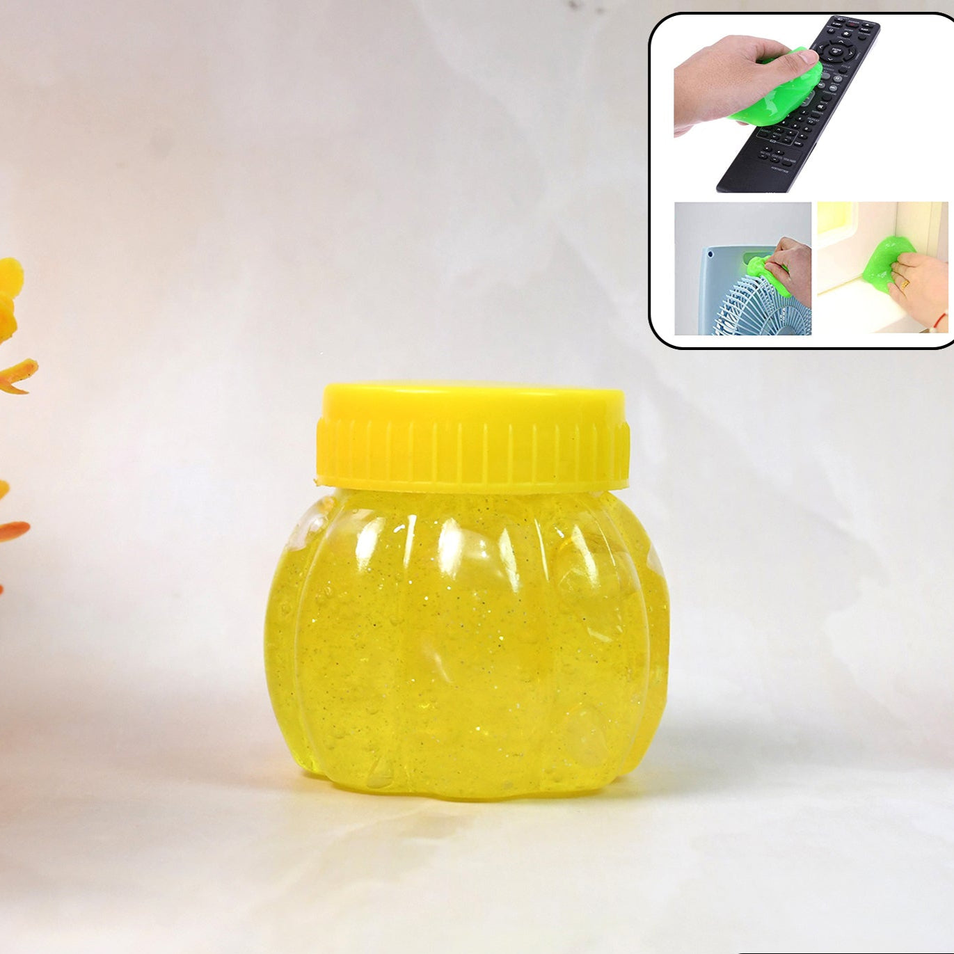 Soft Jar Slime Combo Of Glitter Slime And Crystal Slime - Happy Price - Image 1