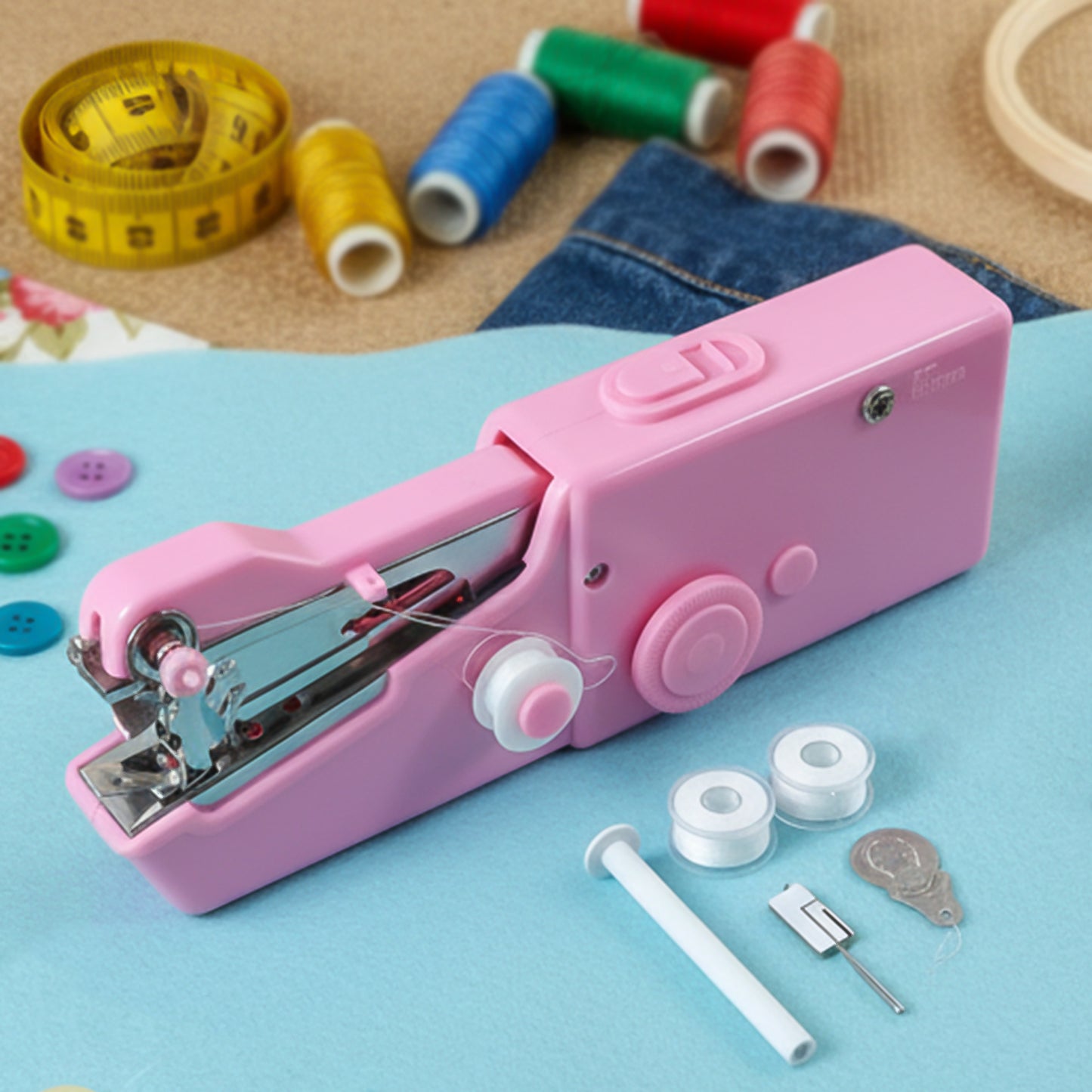 Compact Handheld Sewing Machine Set - Quick Fabric Repairs & DIY Stitching (1 Set) - Happy Price - Image 3