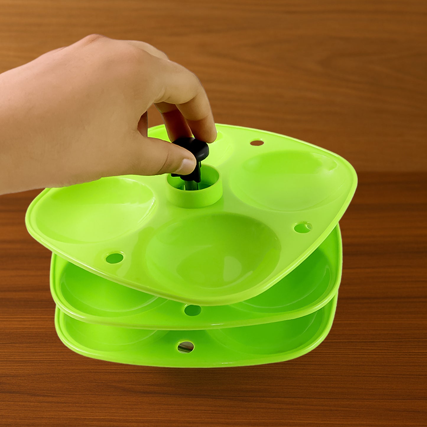 3 Layer Idli Stand Used In All Kinds Of Household Kitchen Purposes For Holding And Serving Idlis. - Happy Price - Image 3