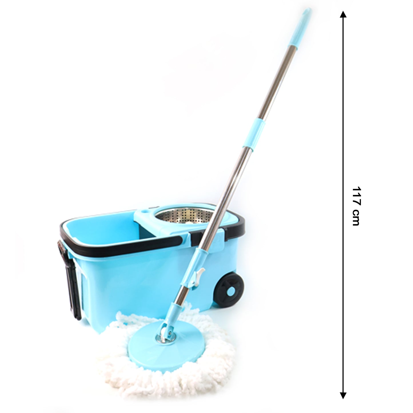 360 Spin Mop With Super Absorbent Microfiber Heads (1 Set) - Happy Price - Image 6