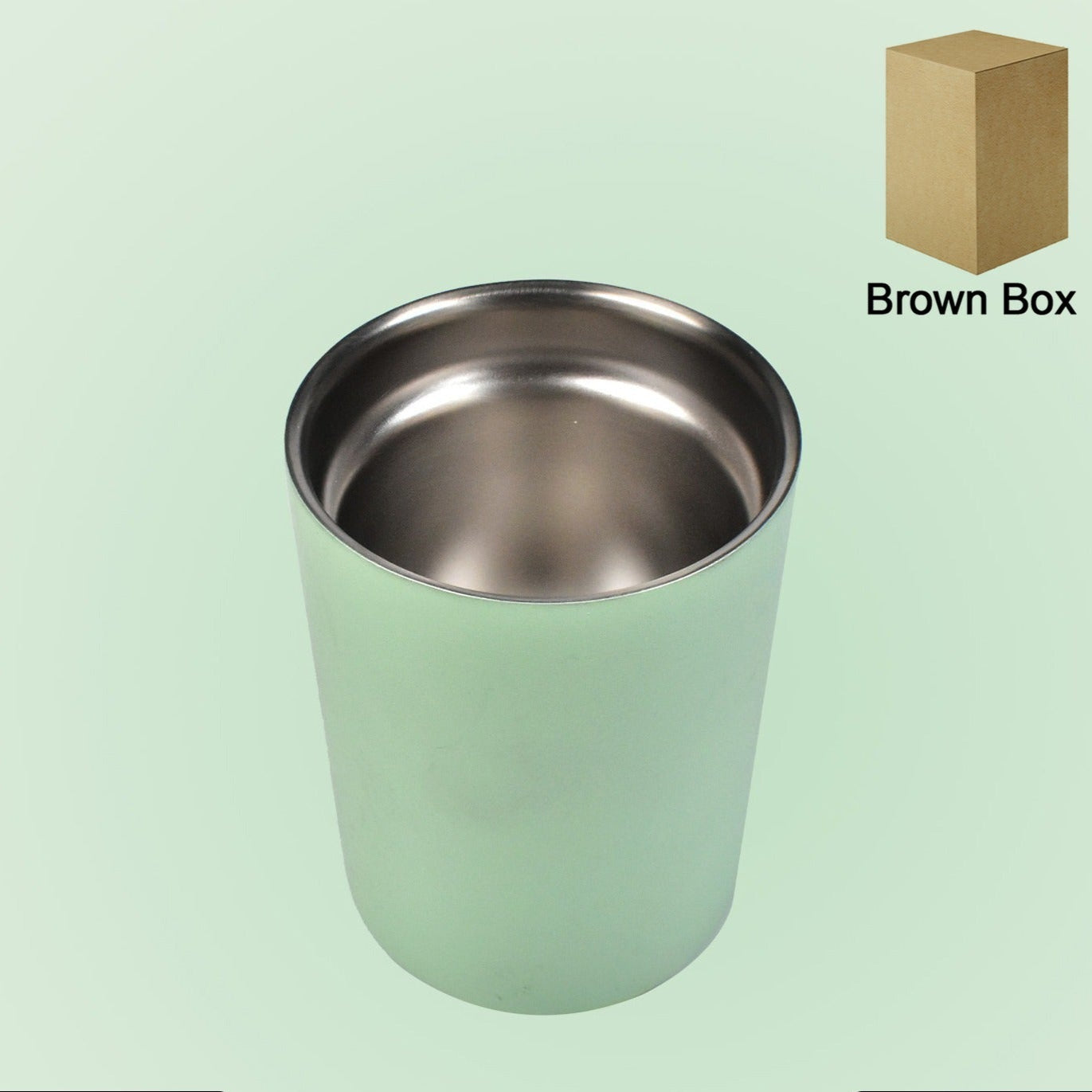 Vacuum Glass 304 Stainless Steel Home Office Lidless Anti-scald Water Cup Drink Mug - Happy Price - Image 1