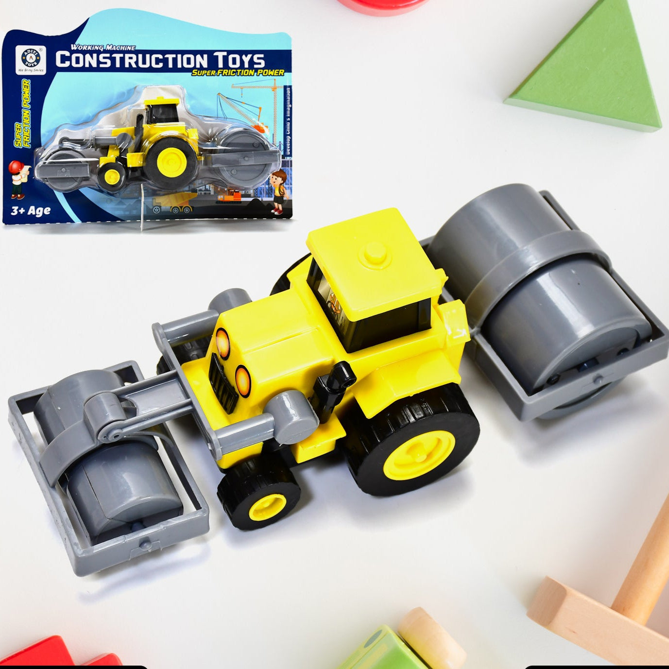 Mini Friction Power Construction Excavator Loader With Torry Toy For Kids - Happy Price - Image 1