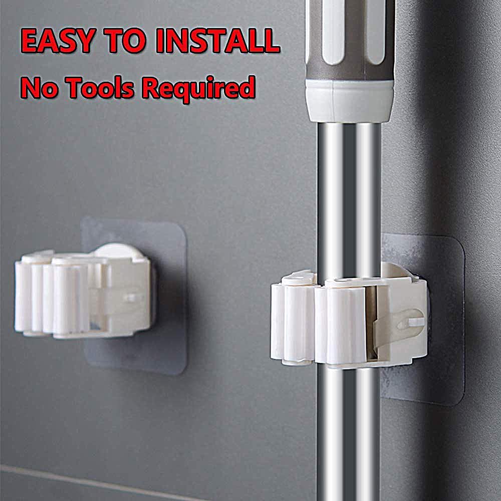 Magic Sticker Series Self Adhesive Mop And Broom Holder - Happy Price - Image 2