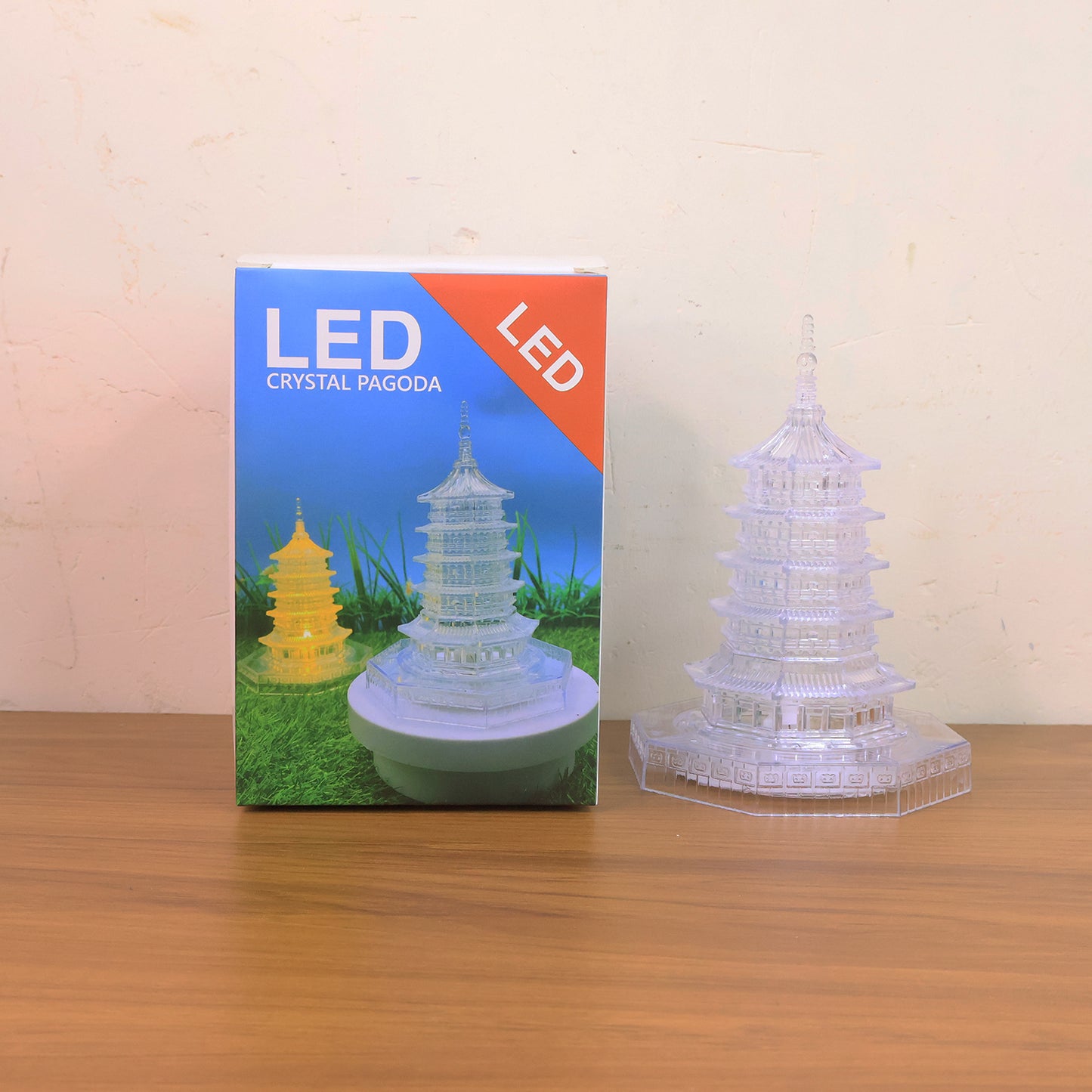 Crystal Pagoda LED Light (1 Pc) - Battery Operated Decorative Lamp for Home & Festivals - Happy Price - Image 7