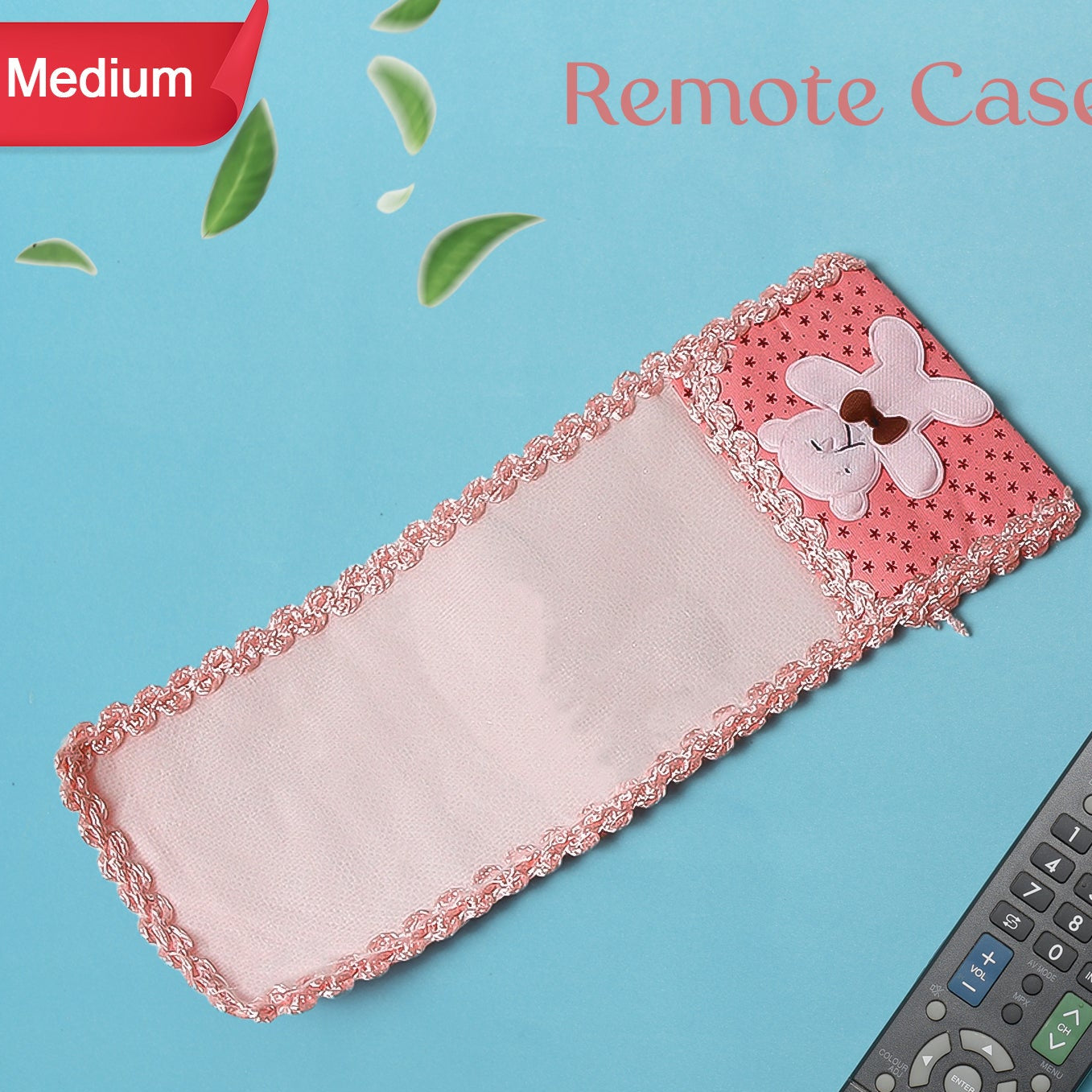 Cartoon Cloth Lace Remote Control Cover Remote Case (1 Pc  218 Cm  Medium) - Happy Price - Image 1