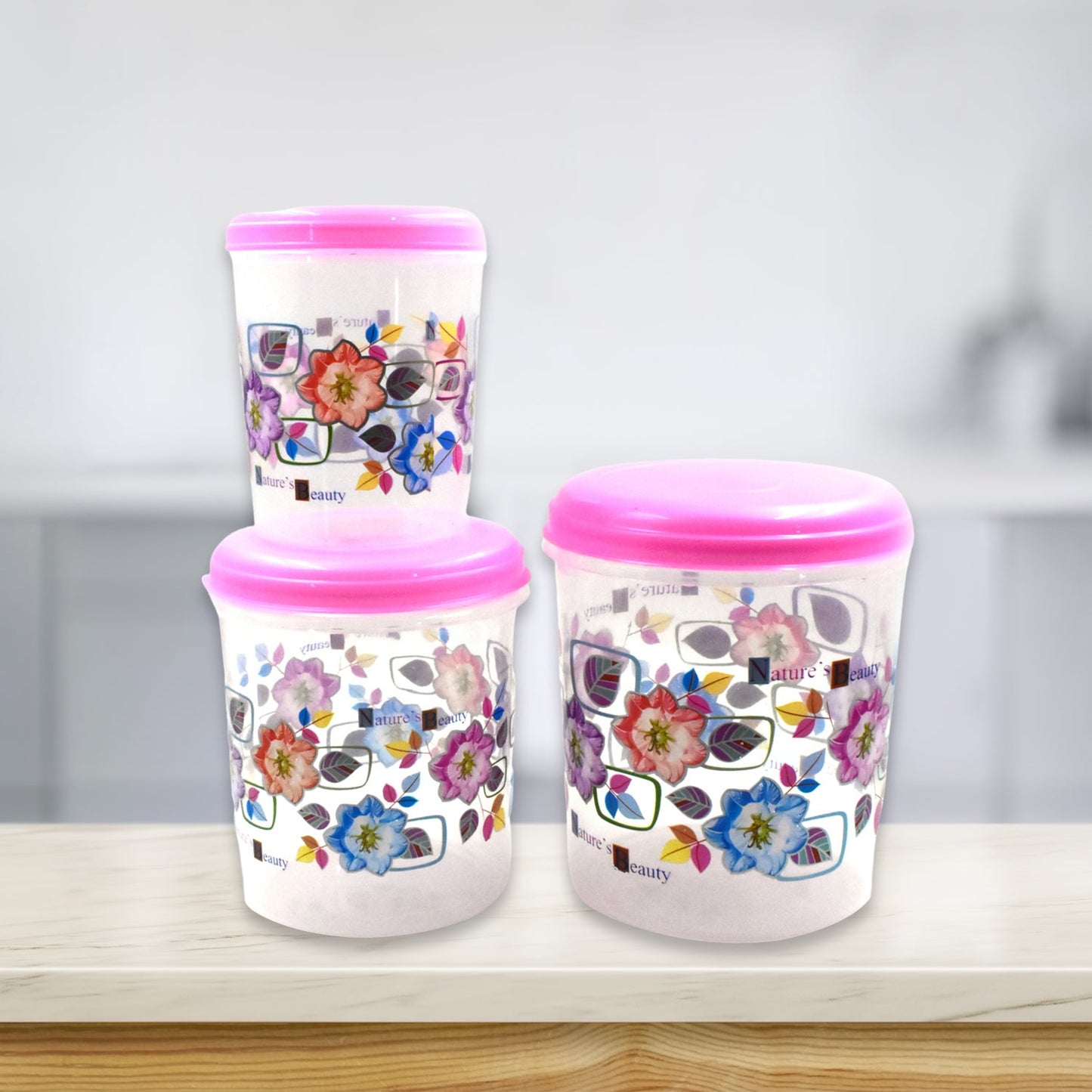 3 Pc Storage Container Used In All Kinds Of Places Including Household And Offices For Storing Stuffs And Items Etc. - Happy Price - Image 3
