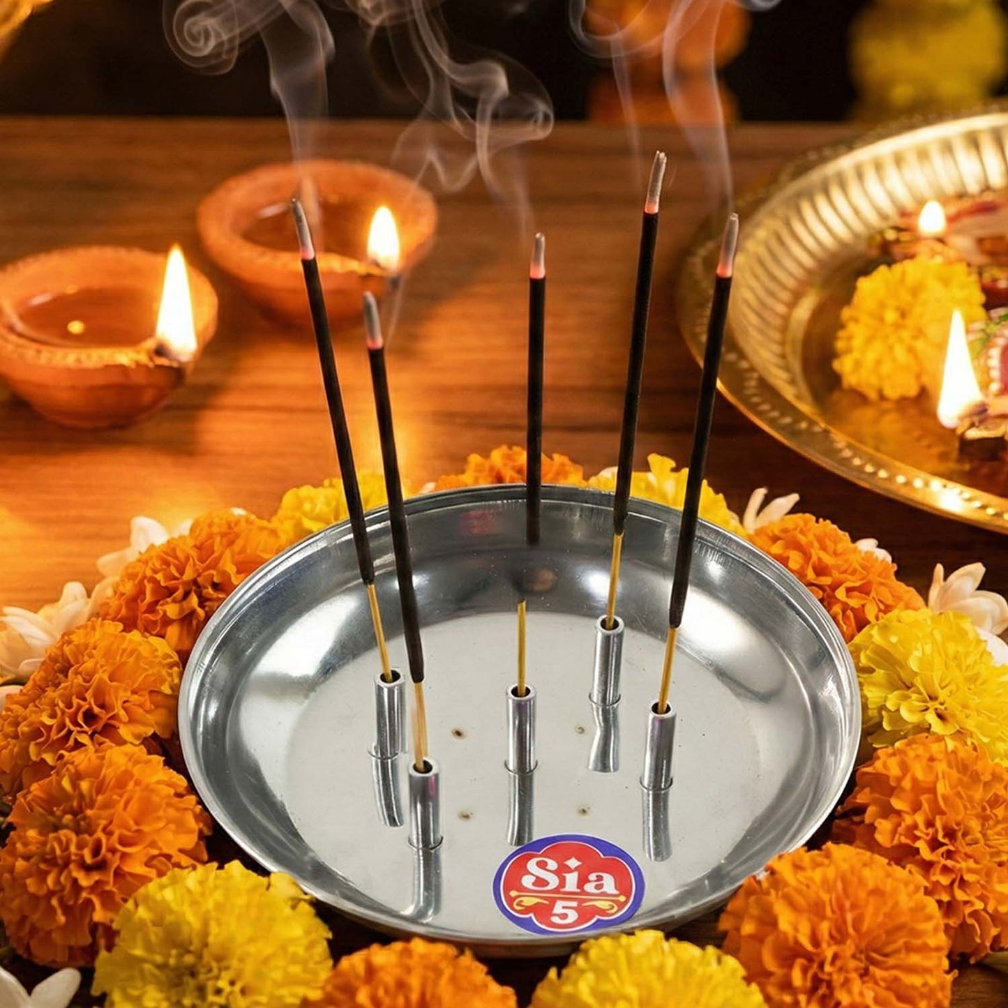 Stainless Steel Agarbatti Stand with Ash Catcher - 1 Pc - Happy Price - Image 3
