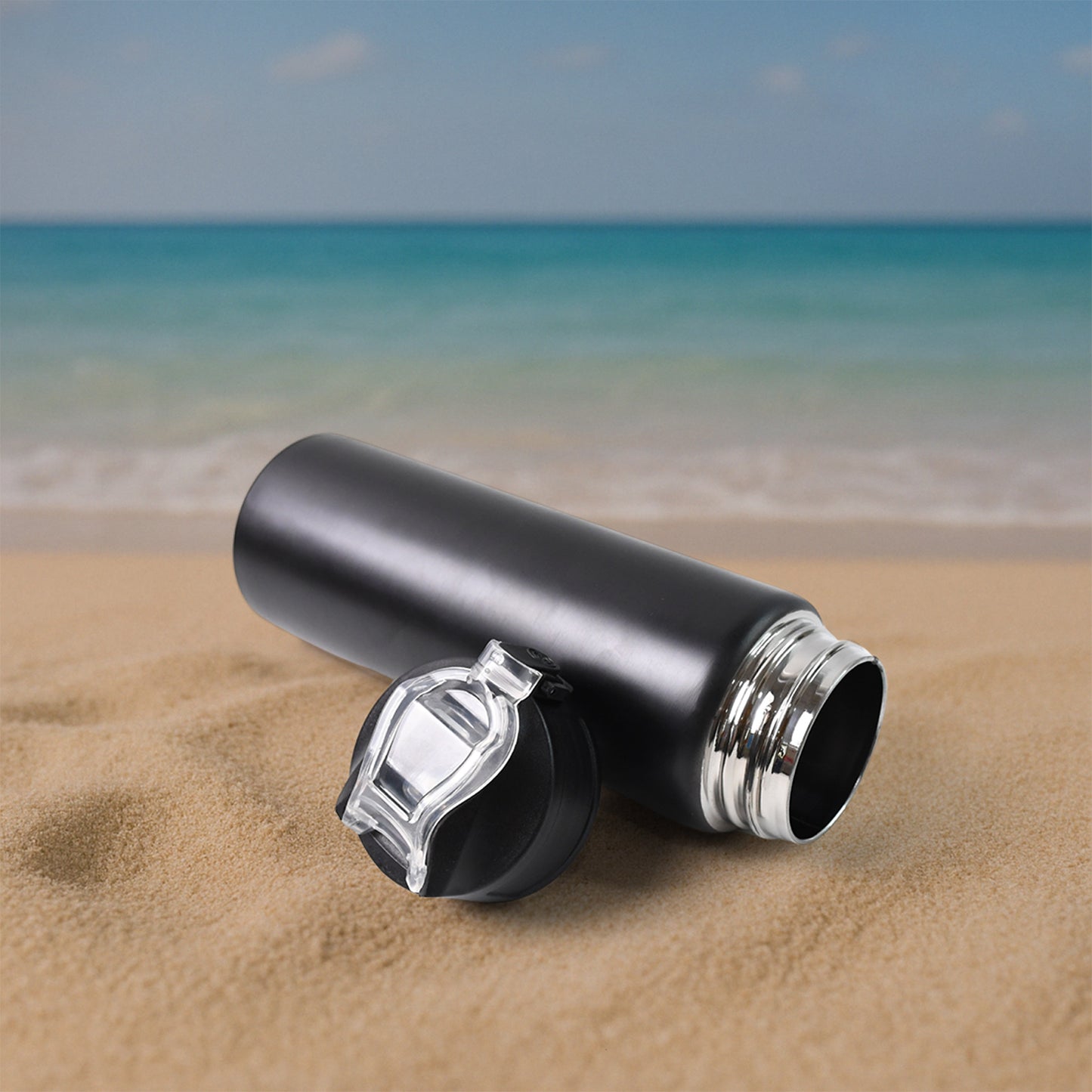 Stainless Steel Sports Water Bottle (Approx 500ml) - Happy Price - Image 6