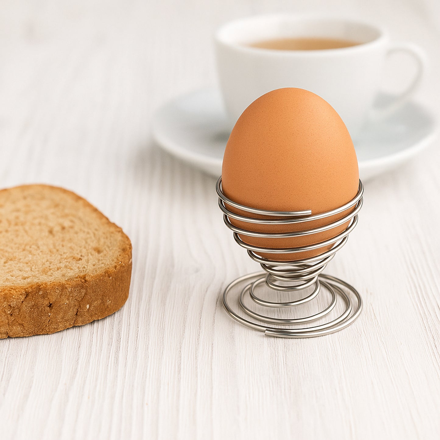 Stainless Steel Spiral Egg Holder Stand - 1 Piece for Breakfast - Happy Price - Image 7