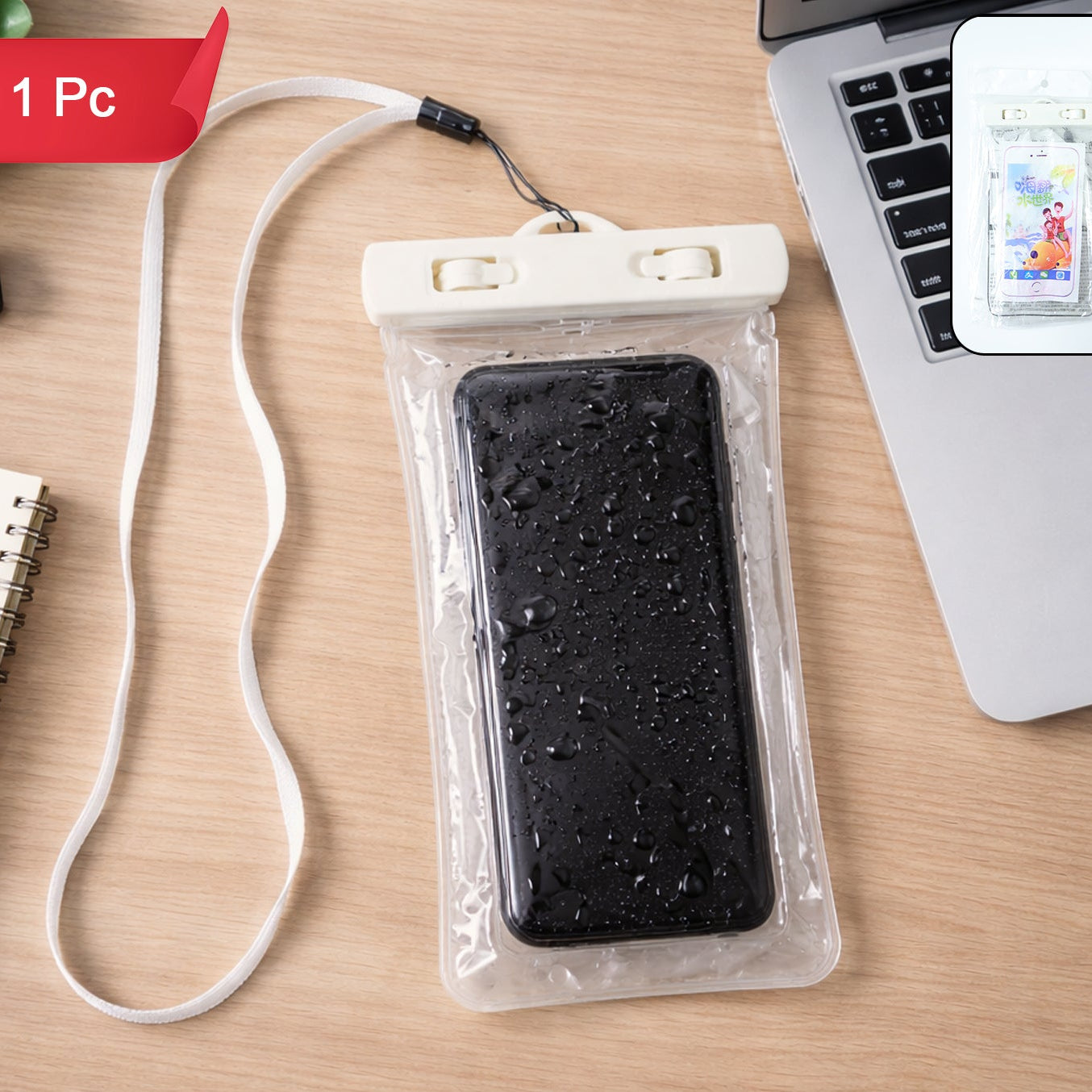 Waterproof Mobile Pouch - Clear Touchscreen Compatible Dry Bag (1 Pc) - Happy Price - Image 1