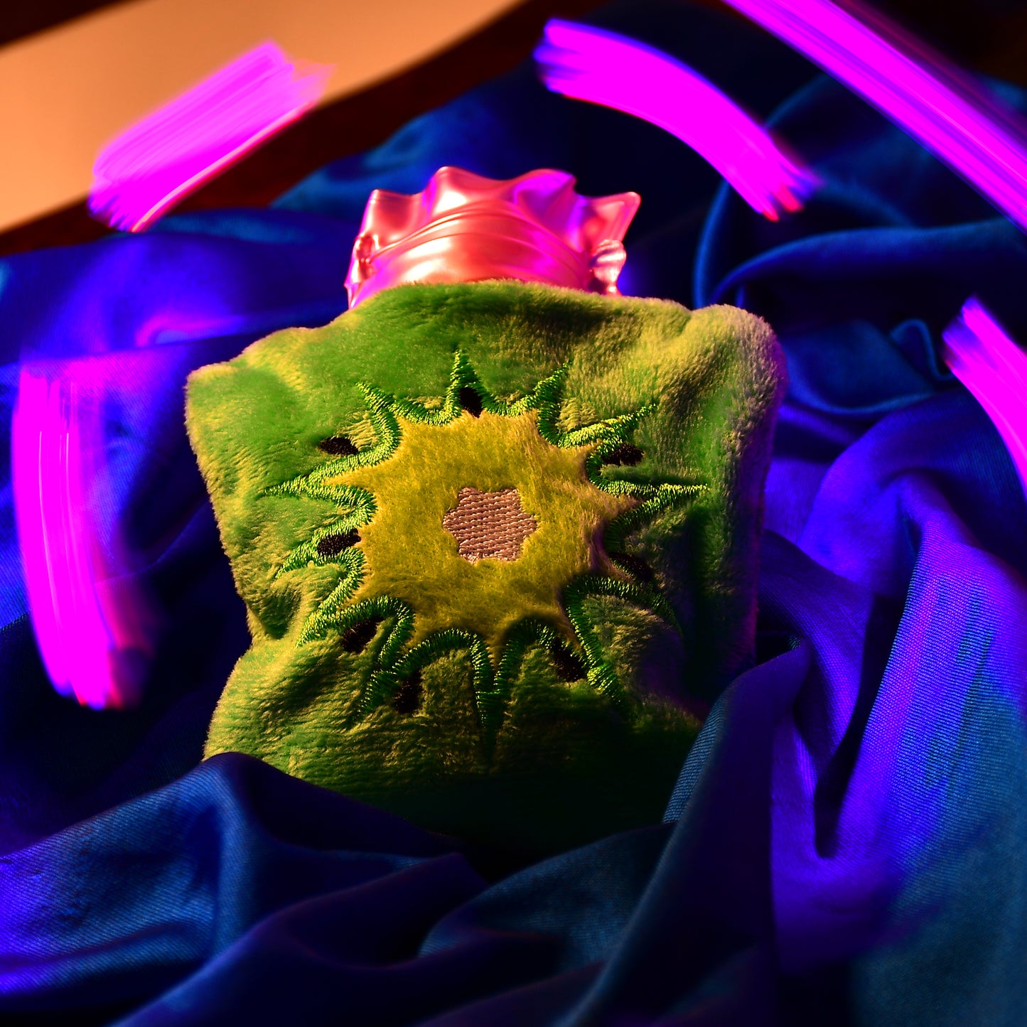 Green Sun Small Hot Water Bag With Cover For Pain Relief Neck Shoulder Pain And Hand Feet Warmer Menstrual Cramps. - Happy Price - Image 6