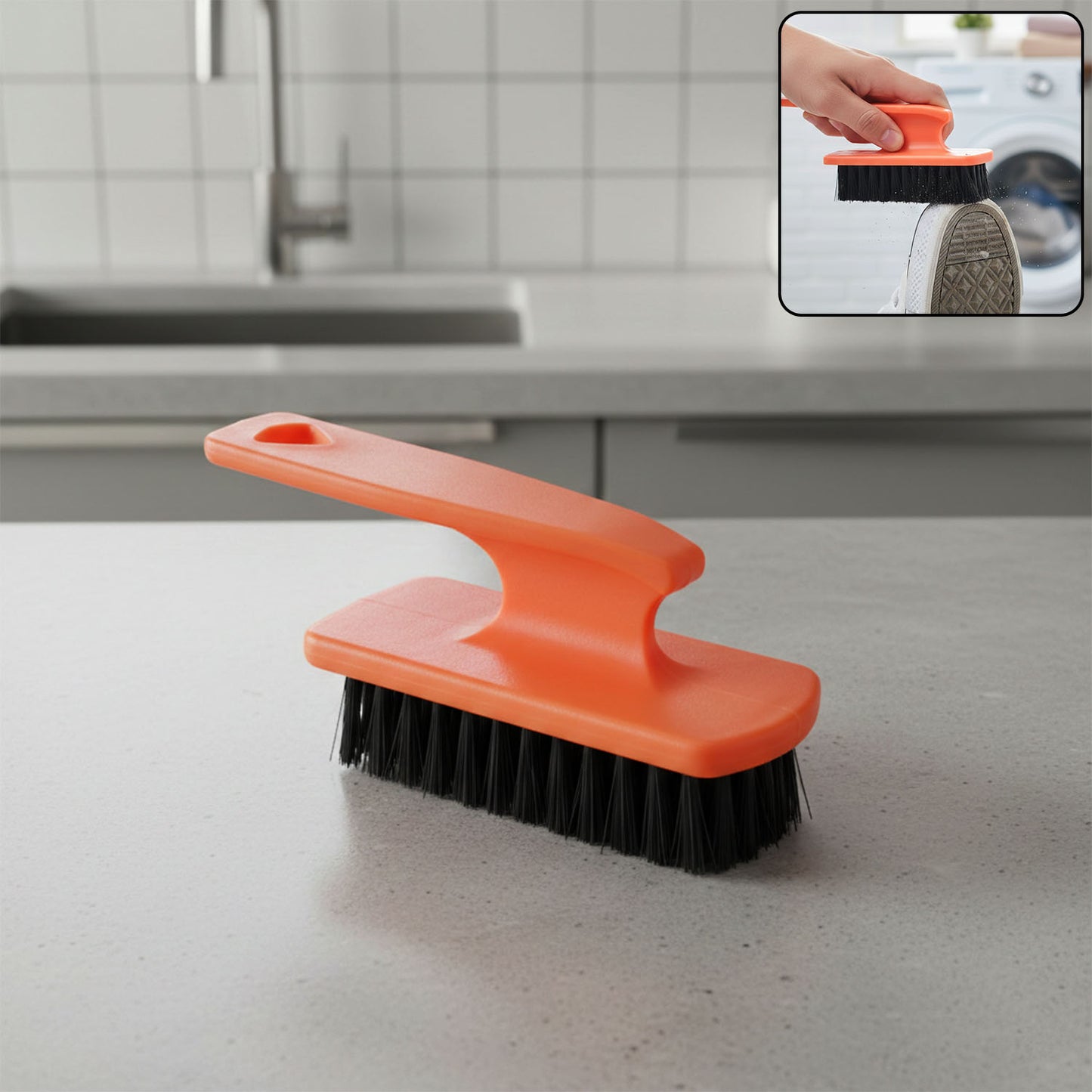 Heavy Duty Multipurpose Cleaning Brush for Shoes & Home (1 Pc) - Happy Price - Image 2