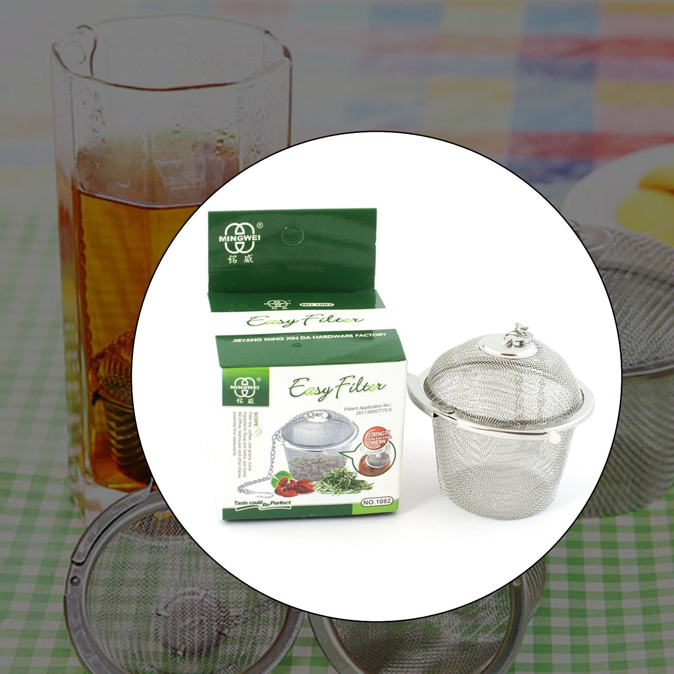 Stainless Steel Tea Strainer for Home & Office Kitchen - Happy Price - Image 1