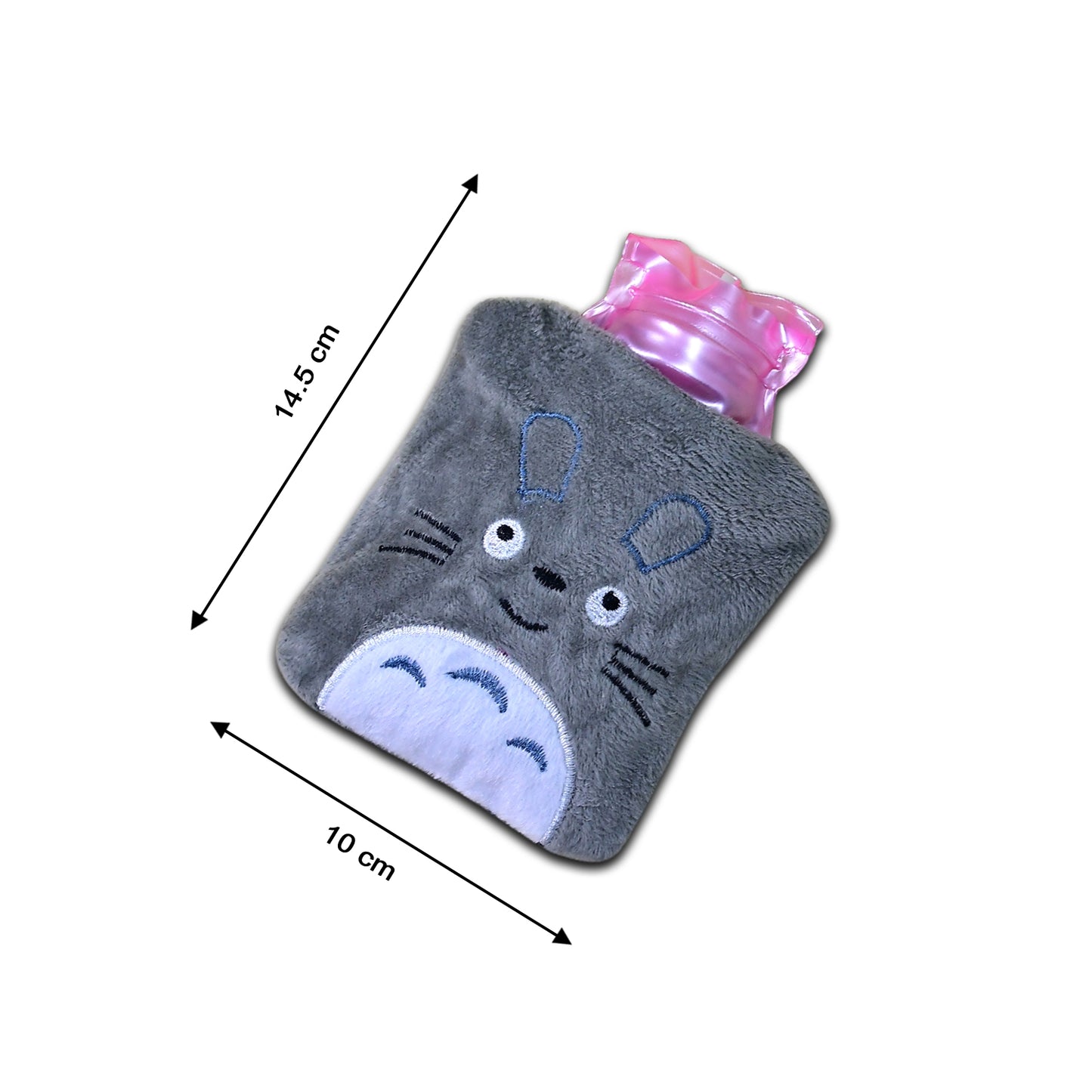 Totoro Cartoon Hot Water Bag Small Hot Water Bag With Cover For Pain Relief Neck Shoulder Pain And Hand Feet Warmer Menstrual Cramps. - Happy Price - Image 4