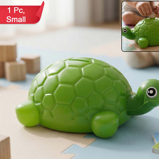 Small Tortoise Shape Money Bank Coin Saving Box (1 Pc)