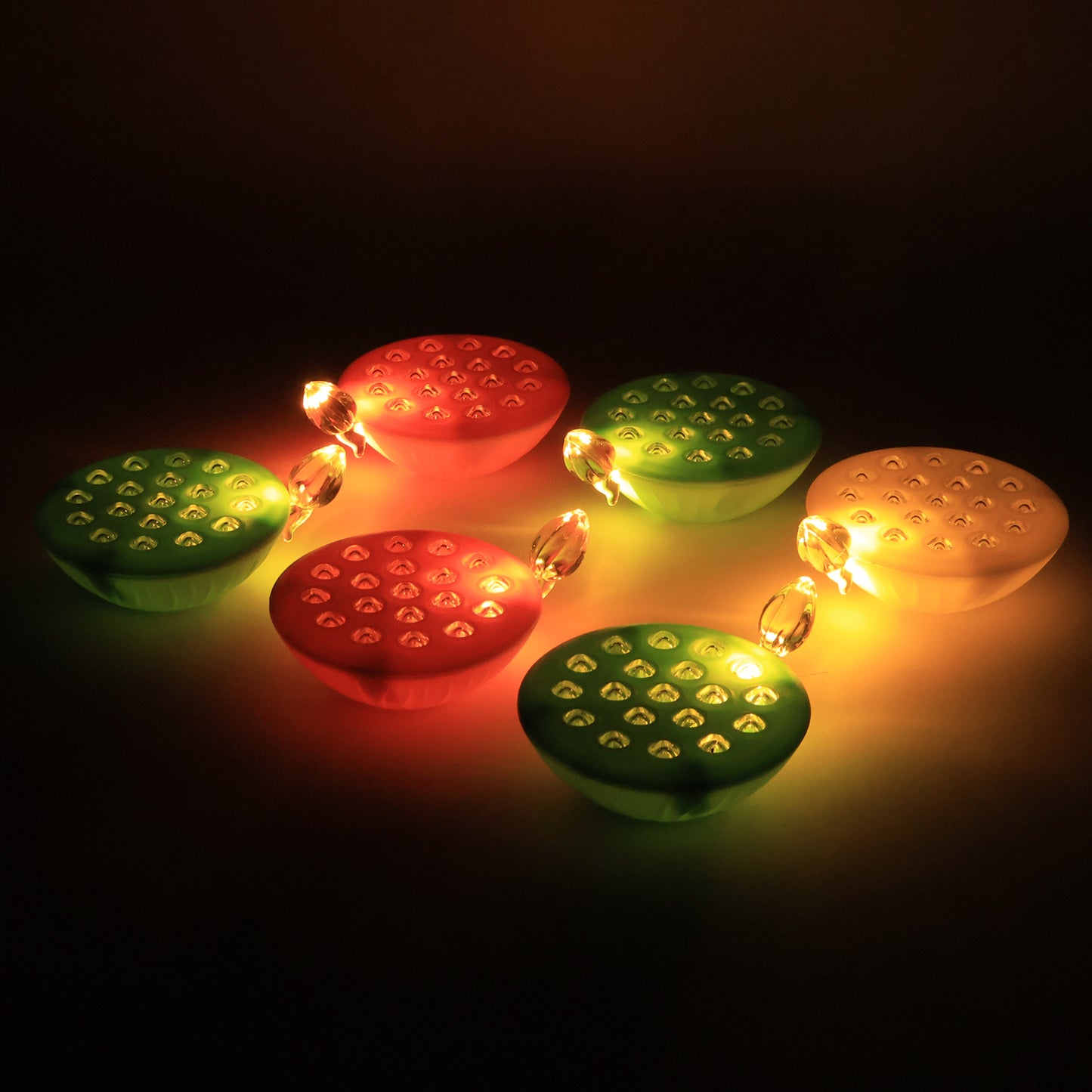Set of 6 Lotus Canopy LED Decorative Lamps - Multicolor Floating Lights - Happy Price - Image 4