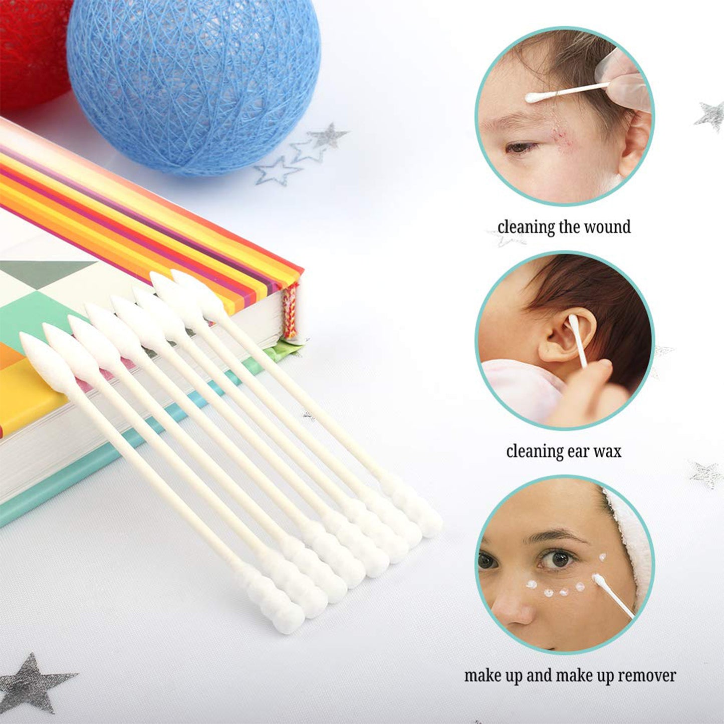 200 Cotton Buds with Jar - Soft Tip Swabs for Hygiene & Makeup - Happy Price - Image 5
