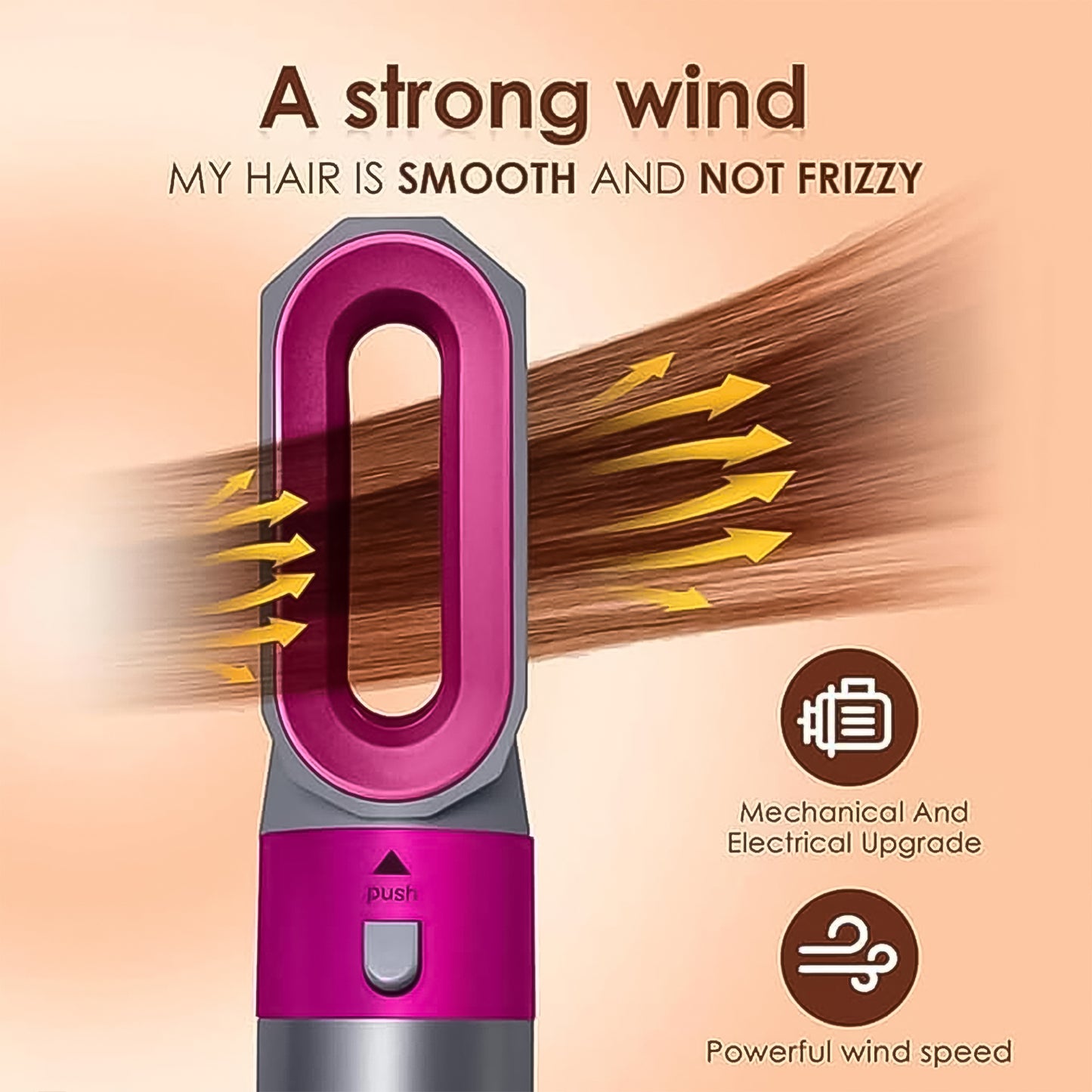 5 In 1 Hair Dryer Brush Multifunctional Hot Air Styler Hair Tools - Happy Price - Image 3