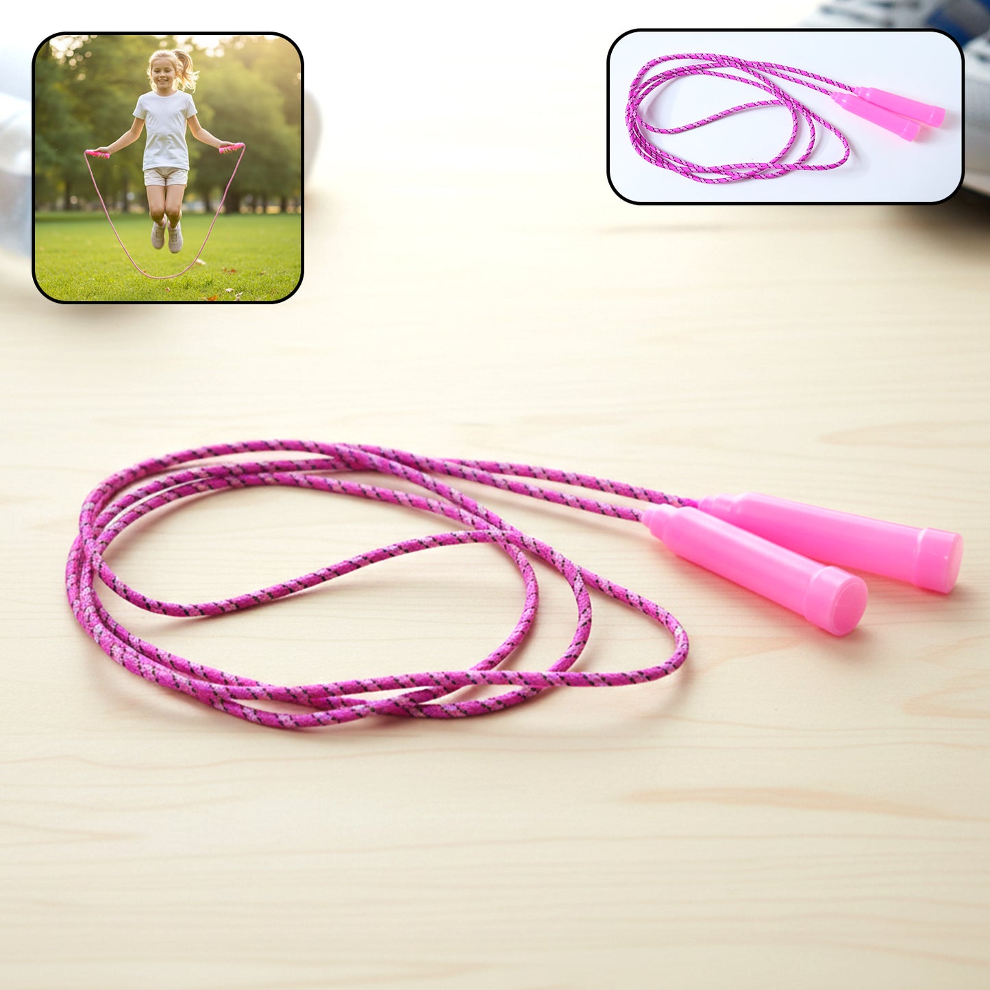 Fitness Skipping Rope for Kids & Adults - 1 Pc Jump Rope - Happy Price - Image 2