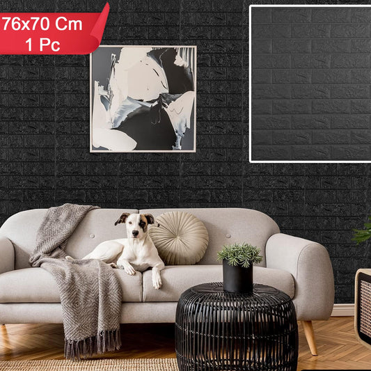 3D Foam Wall Sticker Panel - 76x70 Cm, 1 Piece - Happy Price - Image 1