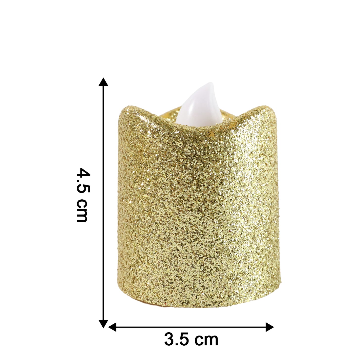 Christmas Glitter LED Tealight Candles - 9 Pc Set for Festive Ambiance - Happy Price - Image 6