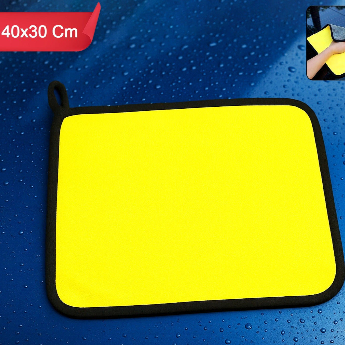 Premium Microfiber Cleaning Cloth Towel (40x30 Cm  1 Pc) - Happy Price - Image 1