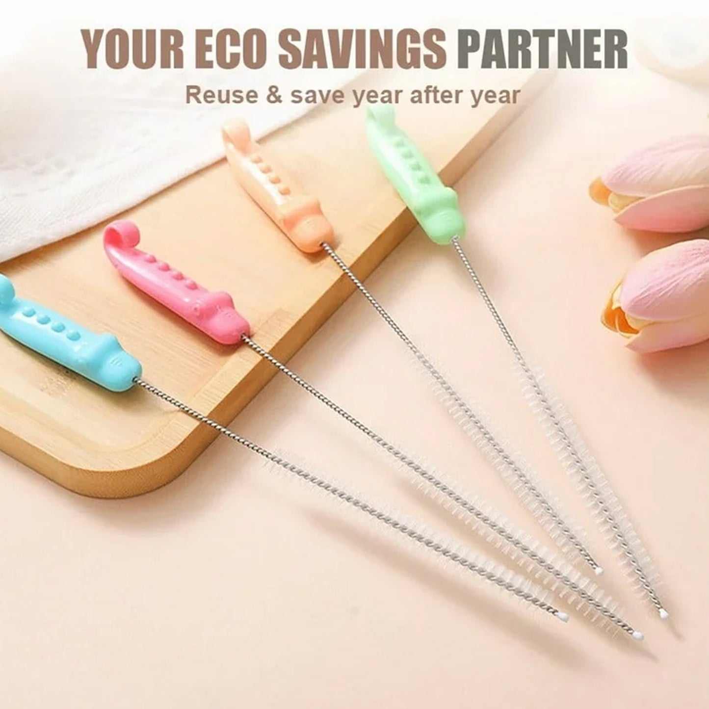 Long Bottle Spout Cleaning Brush for Narrow Tubes (1 Pc, 22 Cm) - Happy Price - Image 4