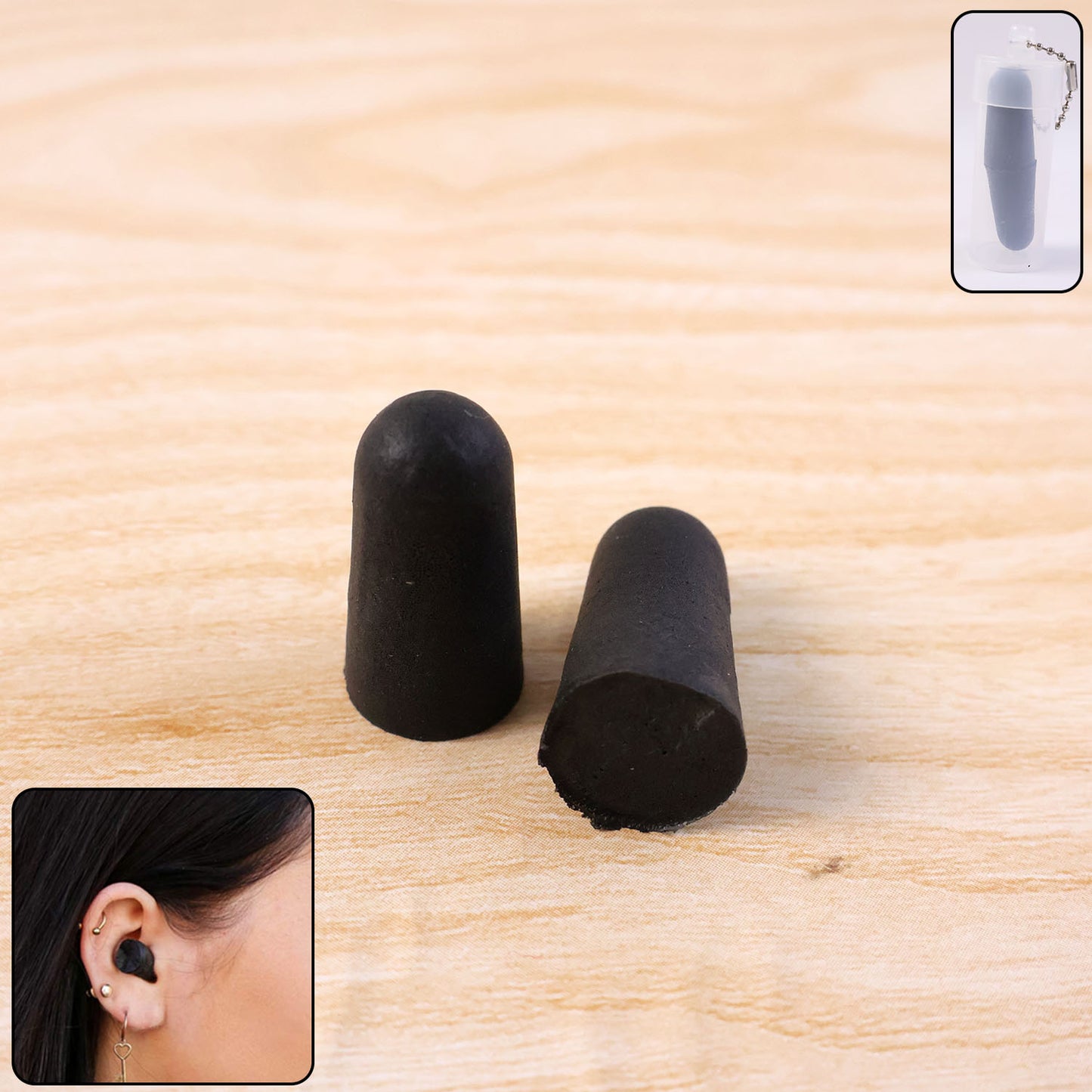 Comfortable Soft Earplugs for Noise Reduction - 1 Pair - Happy Price - Image 2