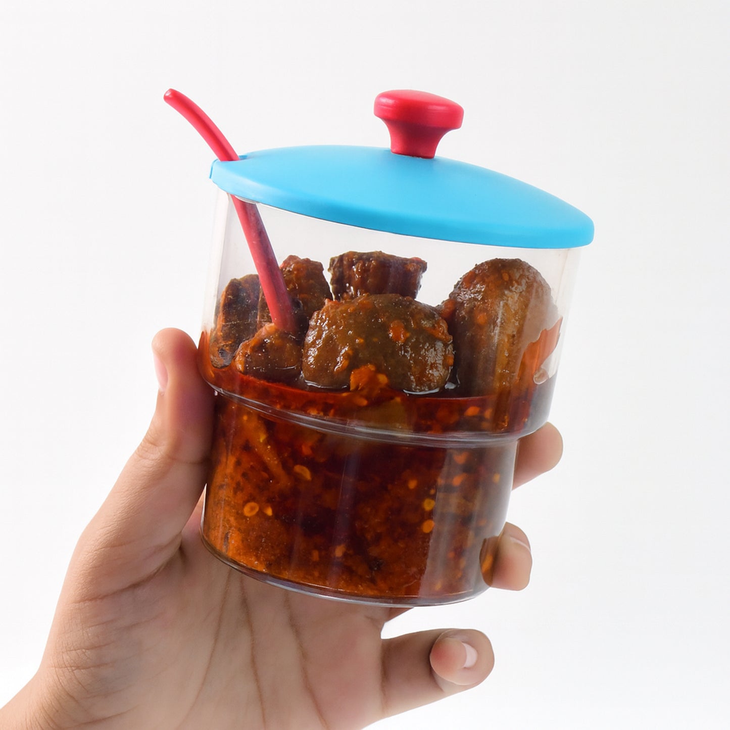 4 Pc Condiment Storage Set with Stand - Airtight Pickle, Salt & Pepper Containers - Happy Price - Image 5