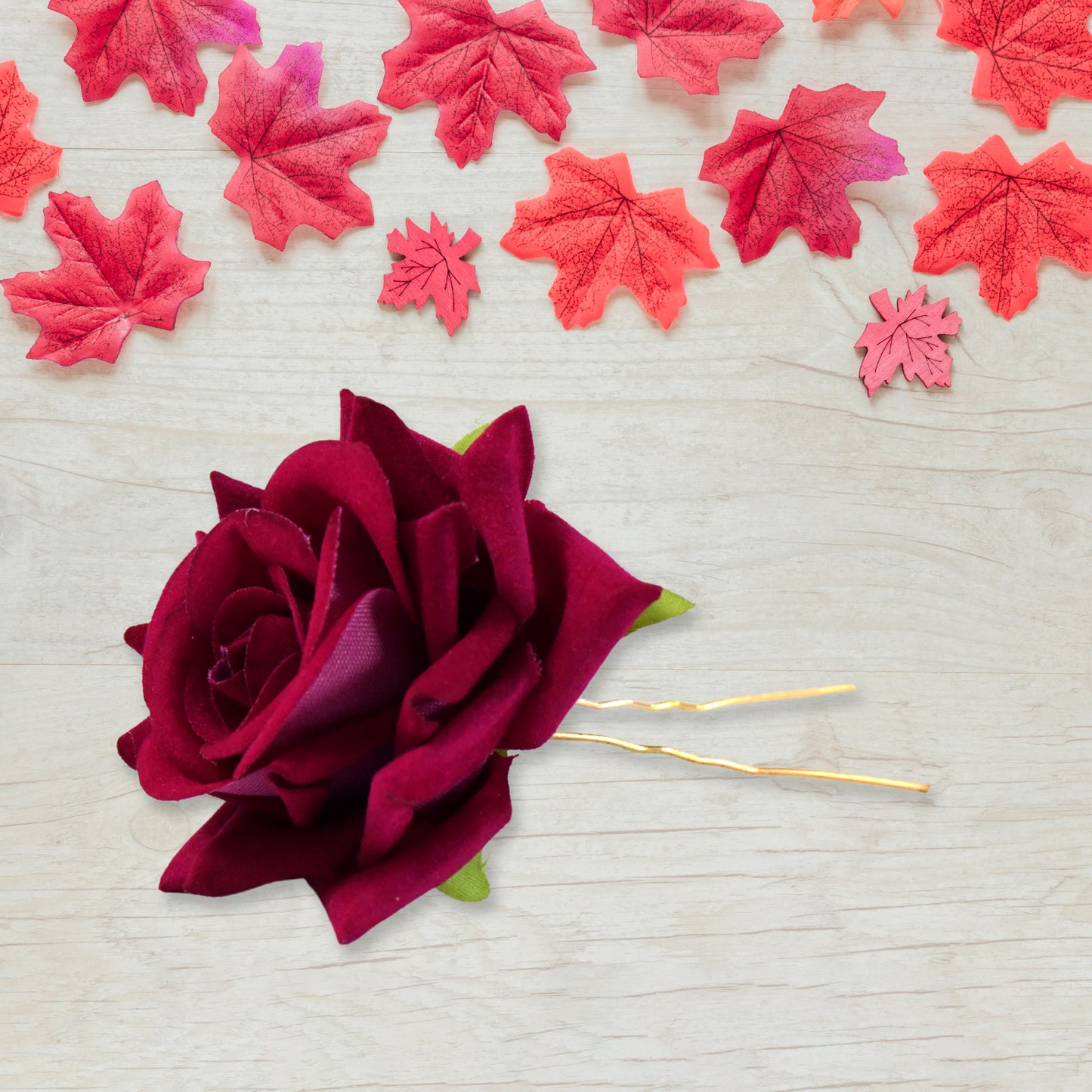 Set of 4 Colourful Flower Hair Pins - Mixed Floral Designs - Happy Price - Image 3