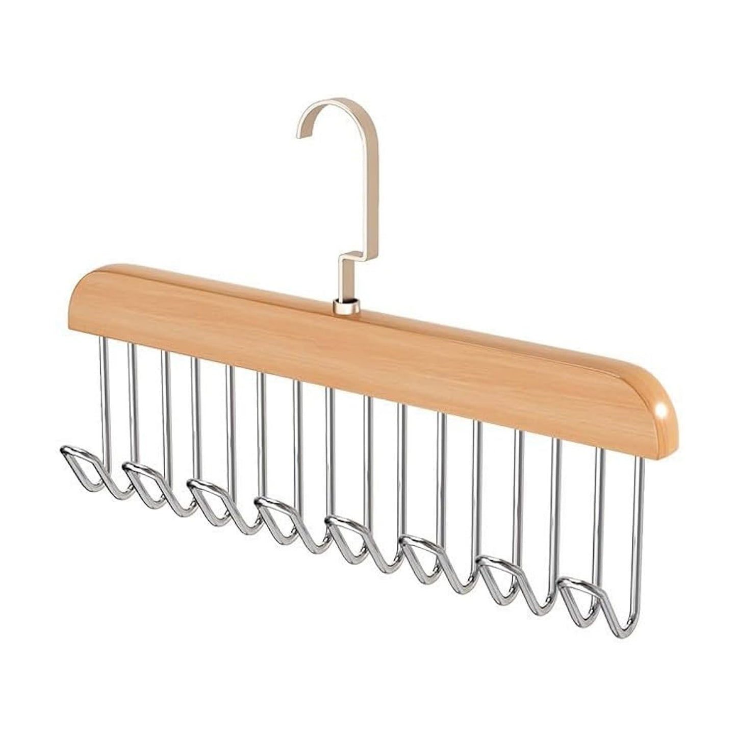 Space Saving 8 Hooks Wooden Hangers (Hanging Hook Included  1 Pc) - Happy Price - Image 6