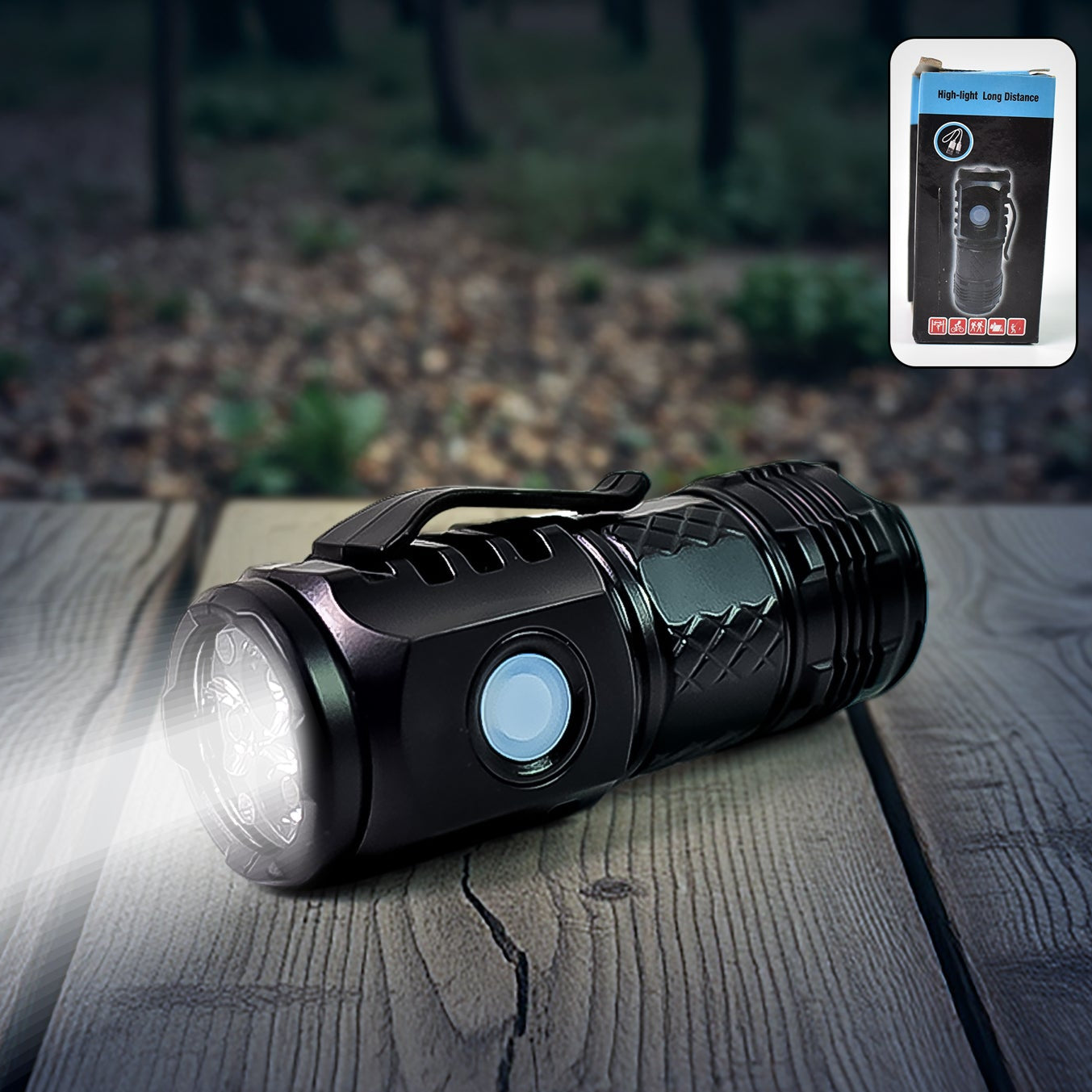 Small Led Torch 5 Lighting Modes (1 Pc) - Happy Price - Image 1