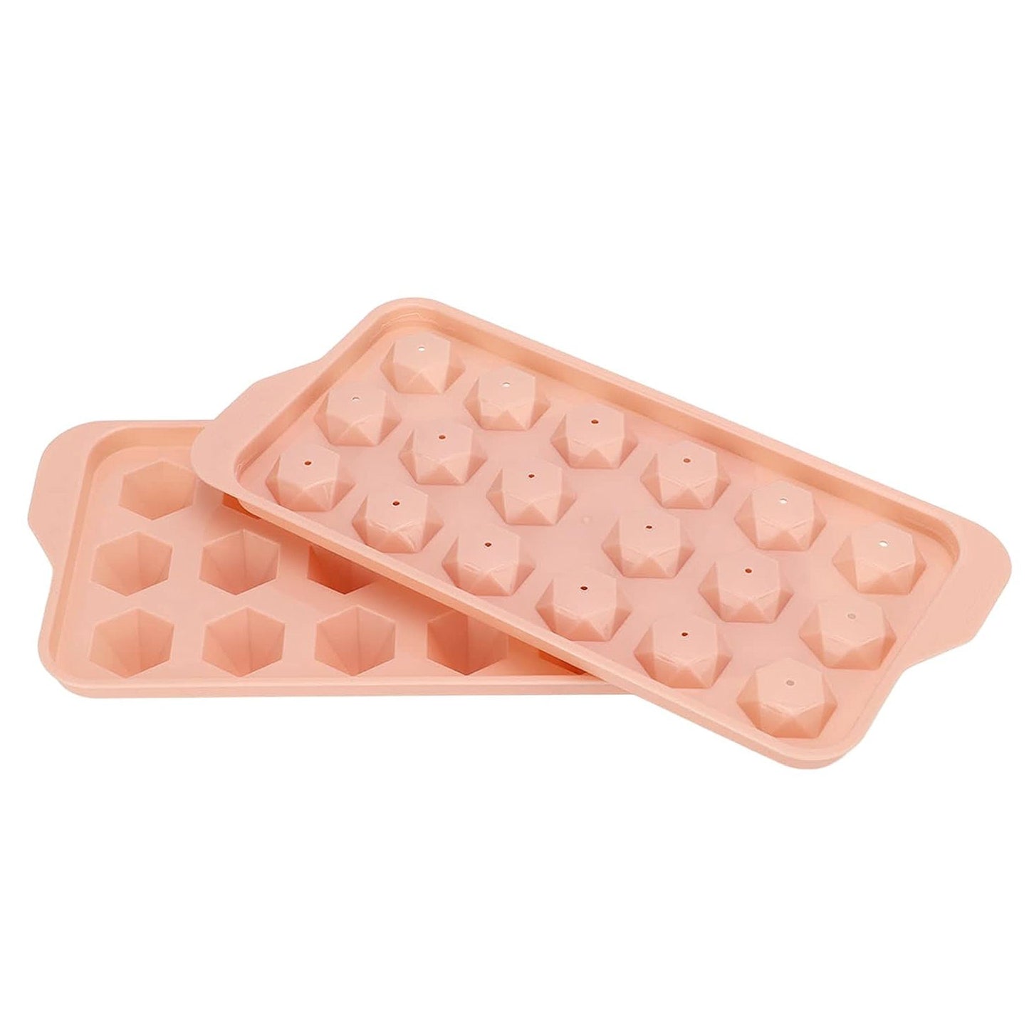 18 Cavity Diamond Shape Plastic Ice Tray - 1 Pc - Happy Price - Image 2