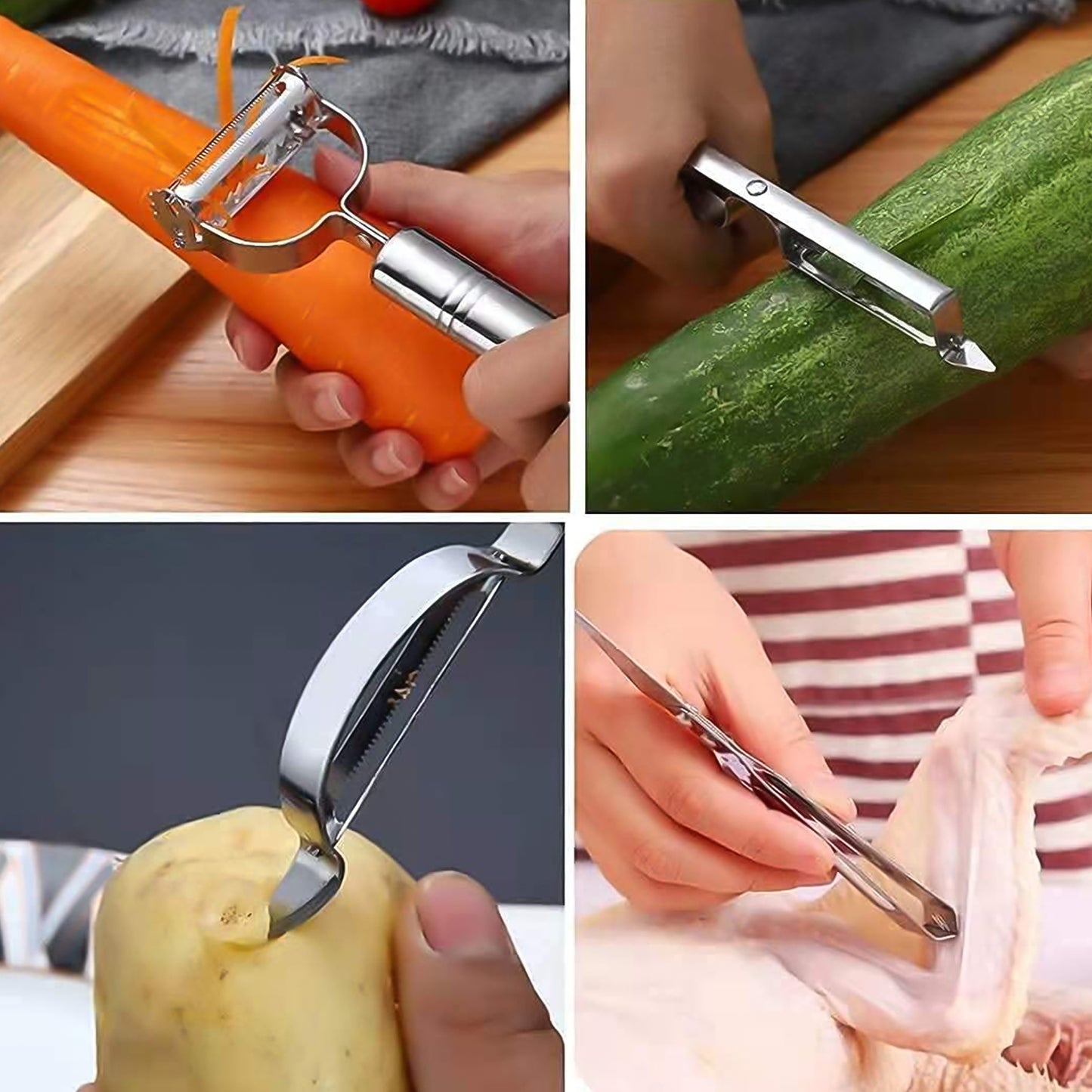 Multifunctional Peeler Grater For Vegetable Fruit (3 Pcs Set) - Happy Price - Image 2
