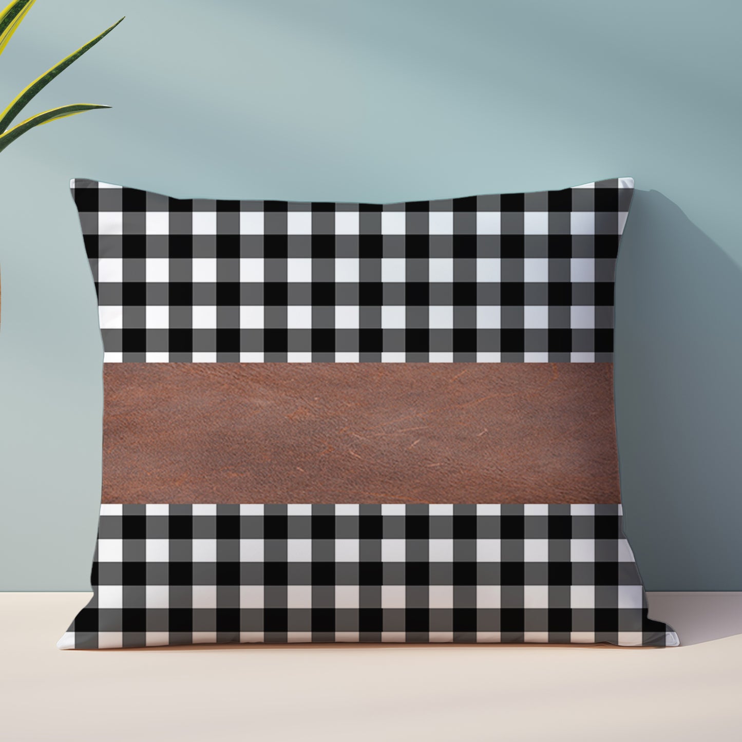 Pillow Covers Leather  Cotton Cushion Covers (15  15 Inch  1 Pair  2 Pc) - Happy Price - Image 2