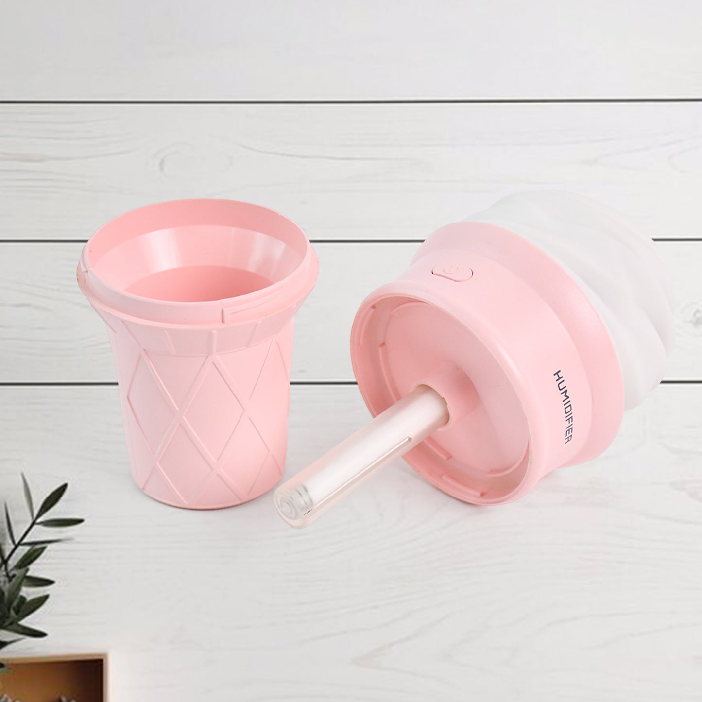 Ice Cream Cone Shape Air Freshener Humidifier (1pc  Pink) - Happy Price - Image 3