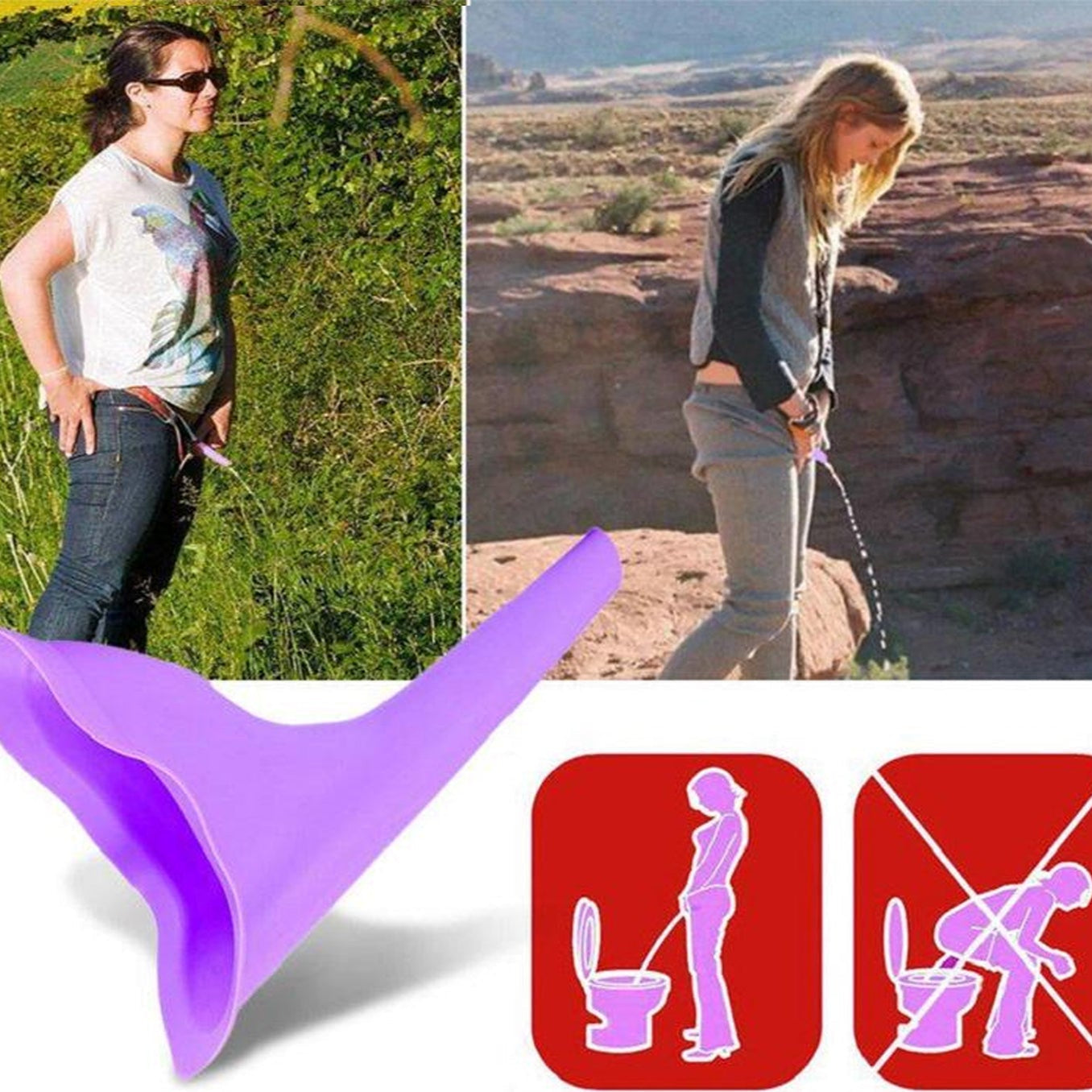 Portable Stand Pee Used For Peeing For Women Both Of Us During Emergencies And Requirements. - Happy Price - Image 1